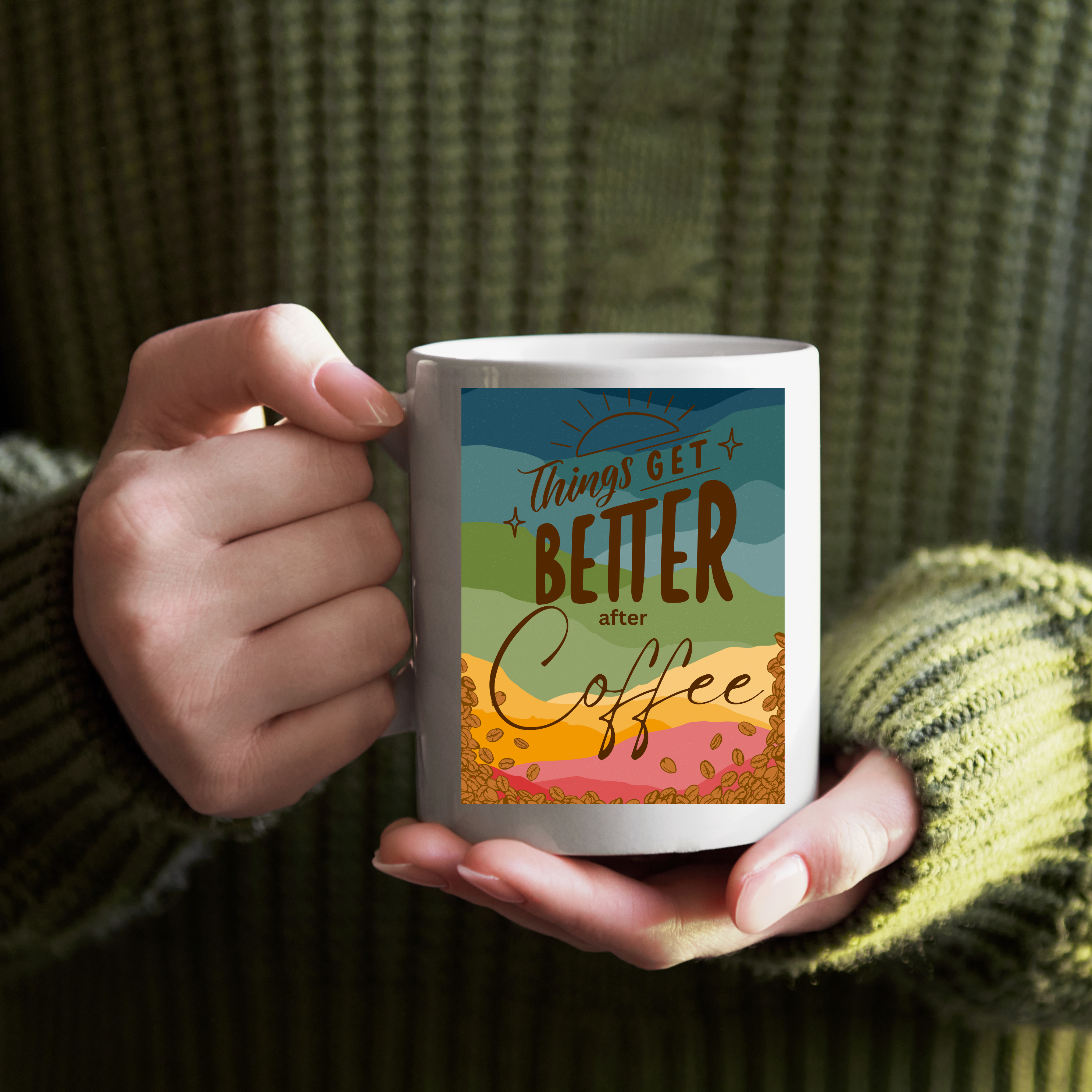 Coffee-Inspired mug, Funny Coffee Lover Gift,  Perfect for Birthdays, home goods, Coffee Lovers