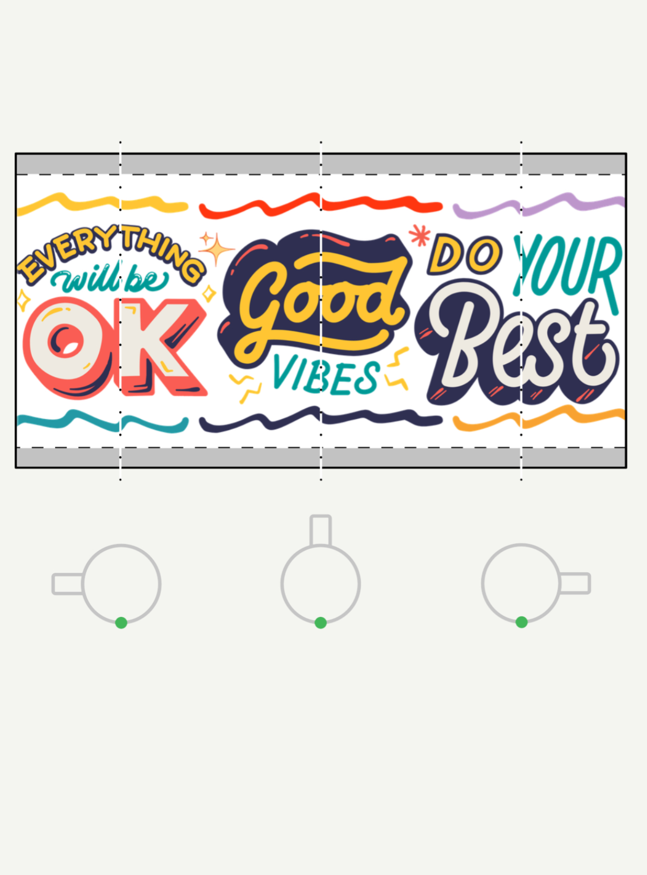 ONLY POSITIVITY Accent Coffee Mug  product thumbnail image