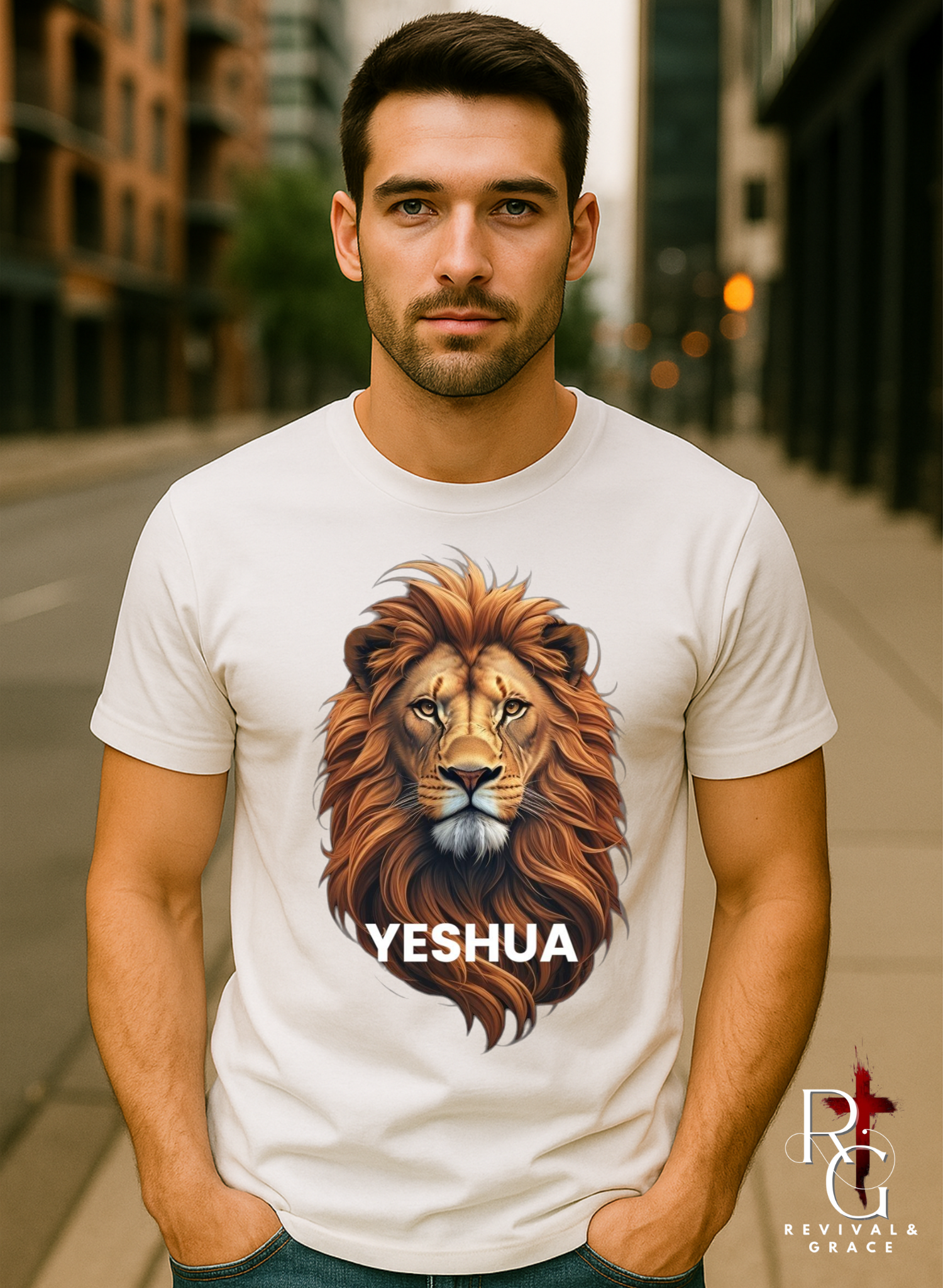 Inspirational Lion T-Shirt - Bold as a Lion (Proverbs 28:1) - Unisex Softstyle Design