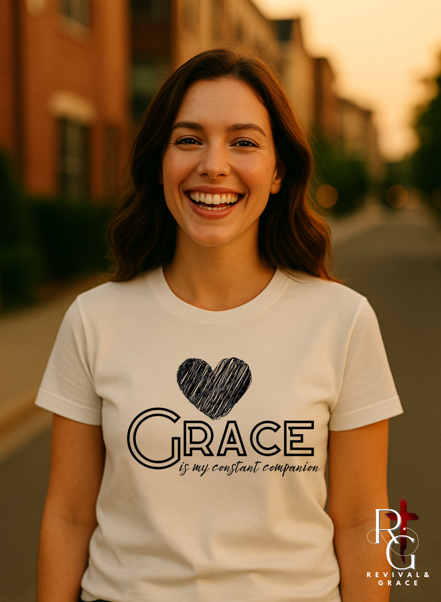 Grace Is My Constant Companion | Faith-Inspired T-Shirt product thumbnail image Grace Is My Constant Companion | Faith-Inspired T-Shirt product thumbnail image