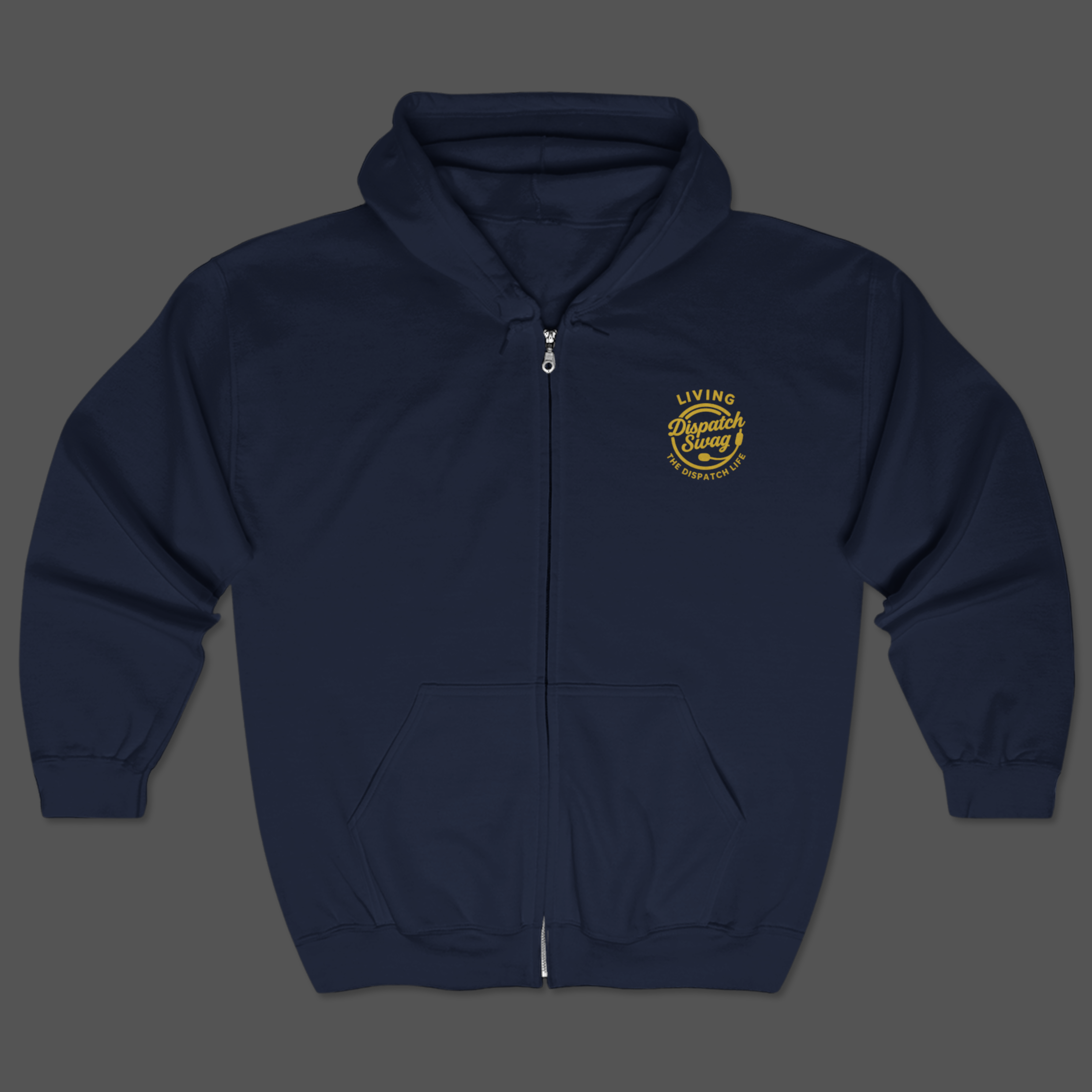 Thin Gold Line Dispatch – Saving Lives One Call at a Time Hoodie | Full Zip | Unisex product thumbnail image Thin Gold Line Dispatch – Saving Lives One Call at a Time Hoodie | Full Zip | Unisex product thumbnail image