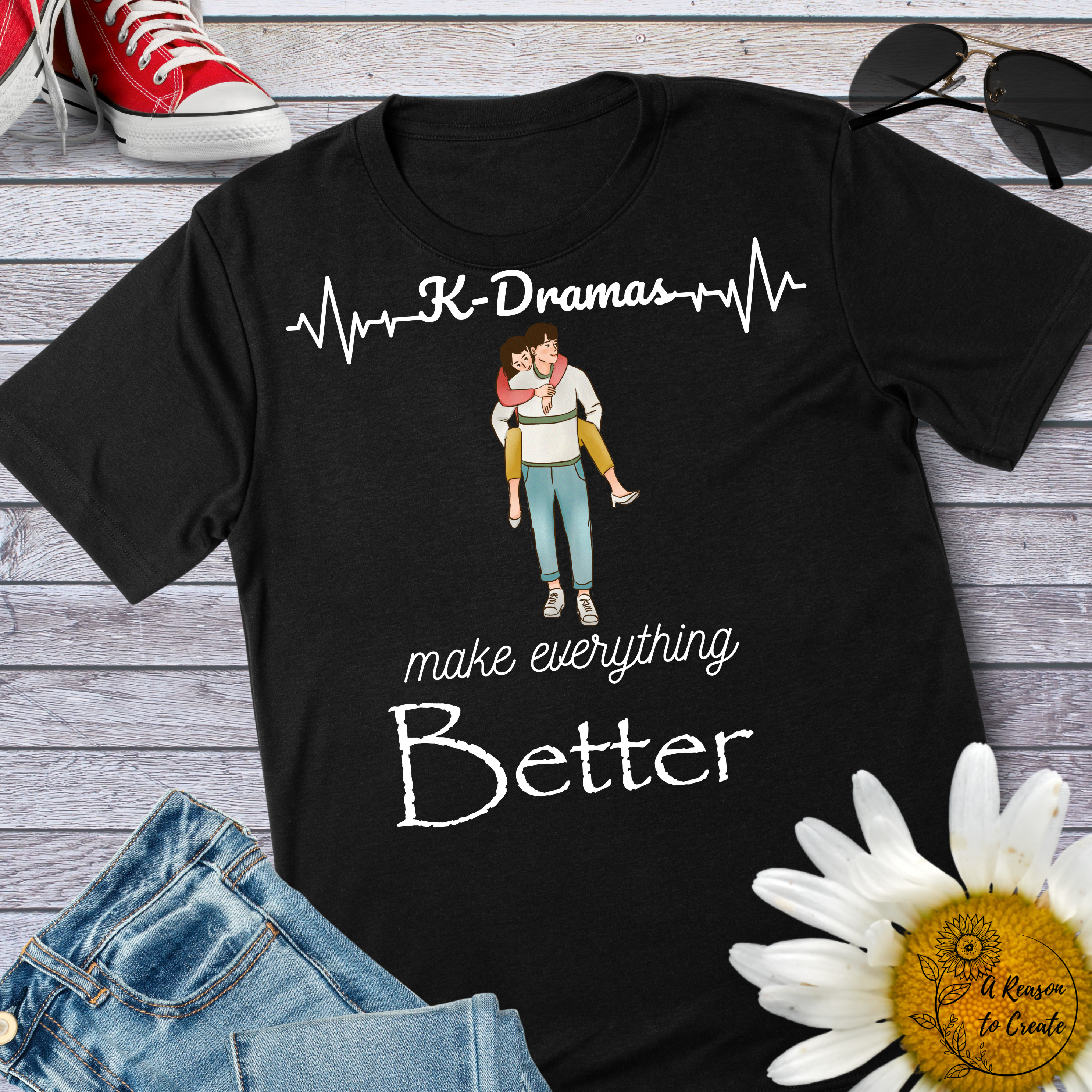 K-Drama Vibes Unisex Tee - Perfect for Fans, Gift for Show Lovers, Casual Wear, Everyday Comfort, Movie Night Essential
