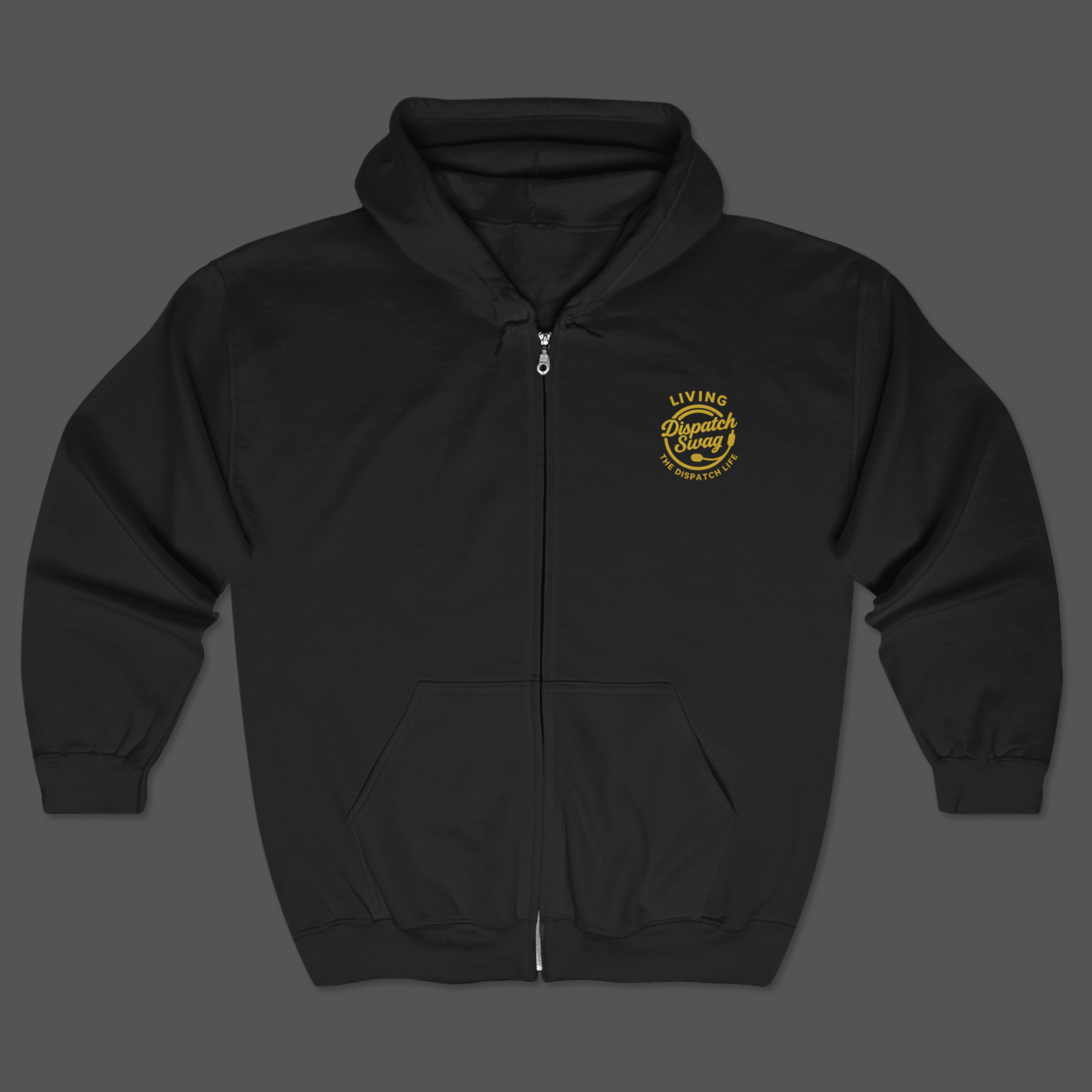 Thin Gold Line Dispatch – Saving Lives One Call at a Time Hoodie | Full Zip | Unisex product thumbnail image Thin Gold Line Dispatch – Saving Lives One Call at a Time Hoodie | Full Zip | Unisex product thumbnail image