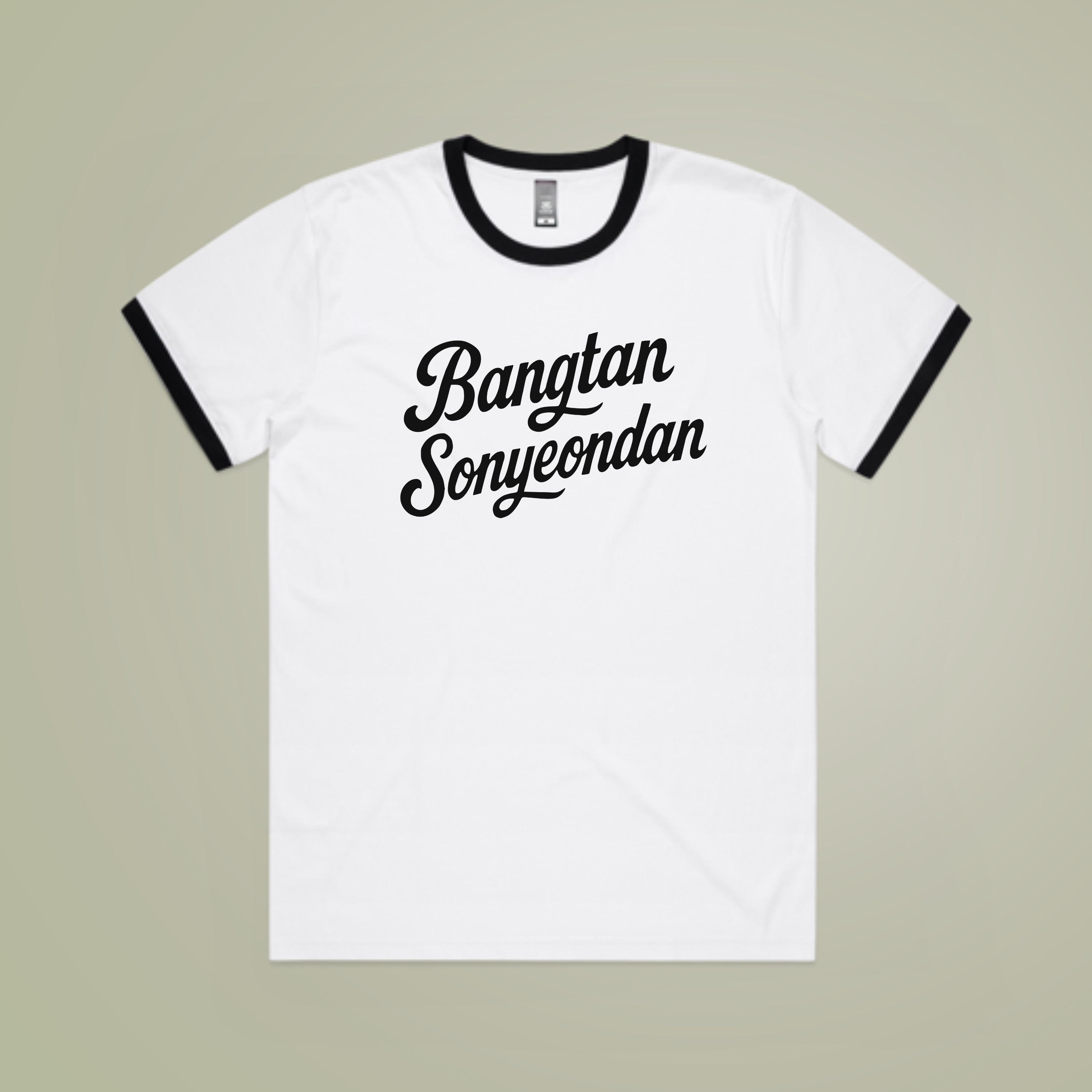 Bangtan Unisex Ringer Tee, FRONT print product thumbnail image Bangtan Unisex Ringer Tee, FRONT print product thumbnail image