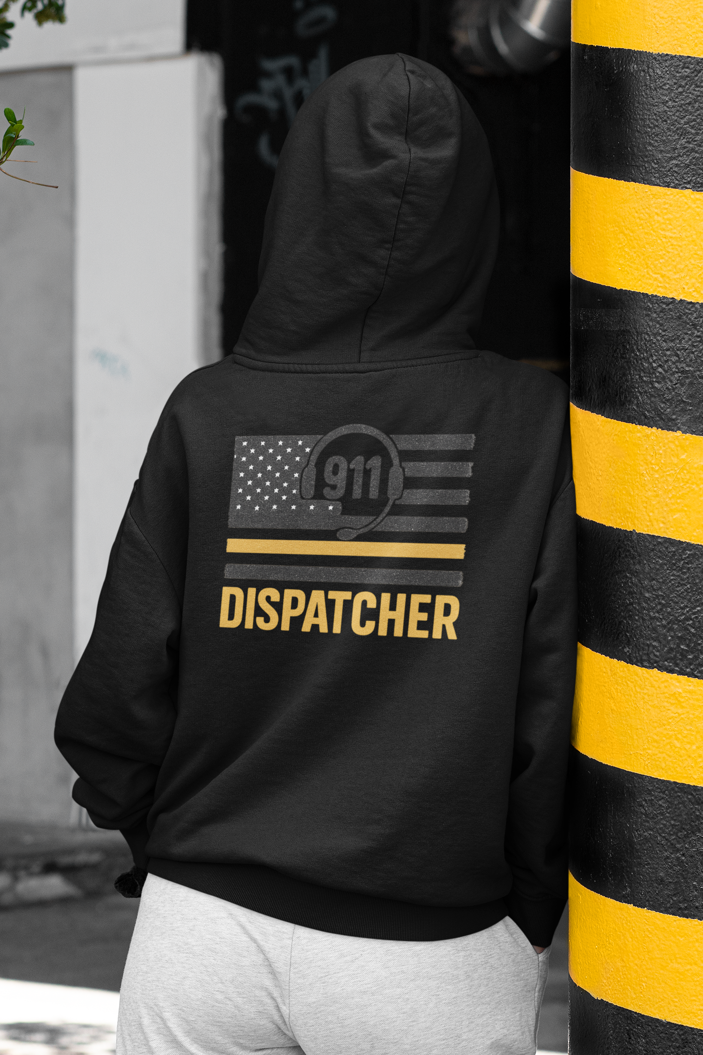 Thin Gold Line Flag Edition – 911 Dispatcher Hoodie | Unisex | Multiple color options product thumbnail image Thin Gold Line Flag Edition – 911 Dispatcher Hoodie | Unisex | Multiple color options product thumbnail image