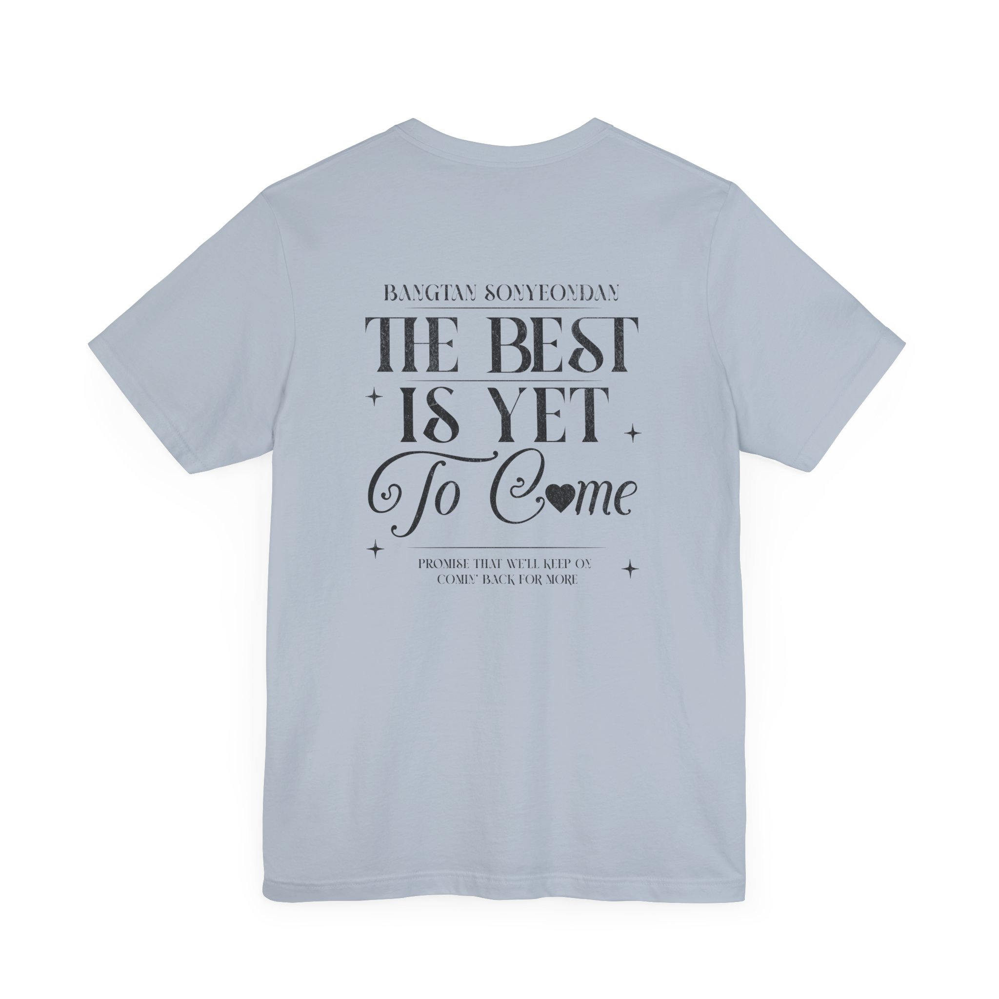 Sonyeondan Forever Unisex Tee, Printed on Front and Back, Designed for Army, by Army product thumbnail image Sonyeondan Forever Unisex Tee, Printed on Front and Back, Designed for Army, by Army product thumbnail image