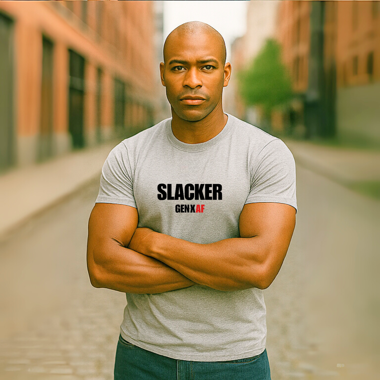SLACKER - GenX Classic - Unisex Jersey Short Sleeve Tee product thumbnail image SLACKER - GenX Classic - Unisex Jersey Short Sleeve Tee product thumbnail image
