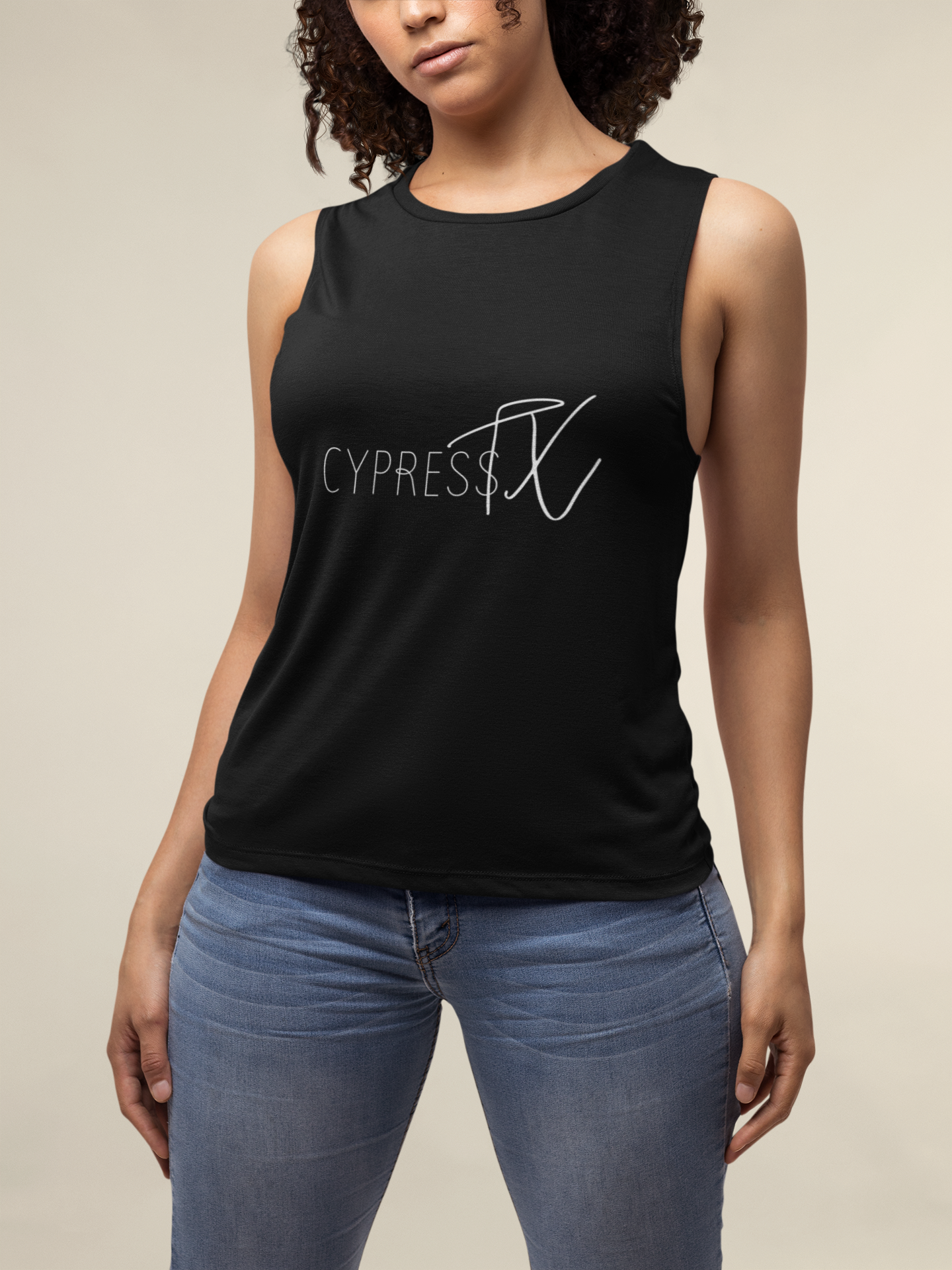 Chic Black Flowy Scoop Muscle Tank - Perfect for Casual Outings, Gym Wear, Beach Days, or Gift for Her product thumbnail image Chic Black Flowy Scoop Muscle Tank - Perfect for Casual Outings, Gym Wear, Beach Days, or Gift for Her product thumbnail image