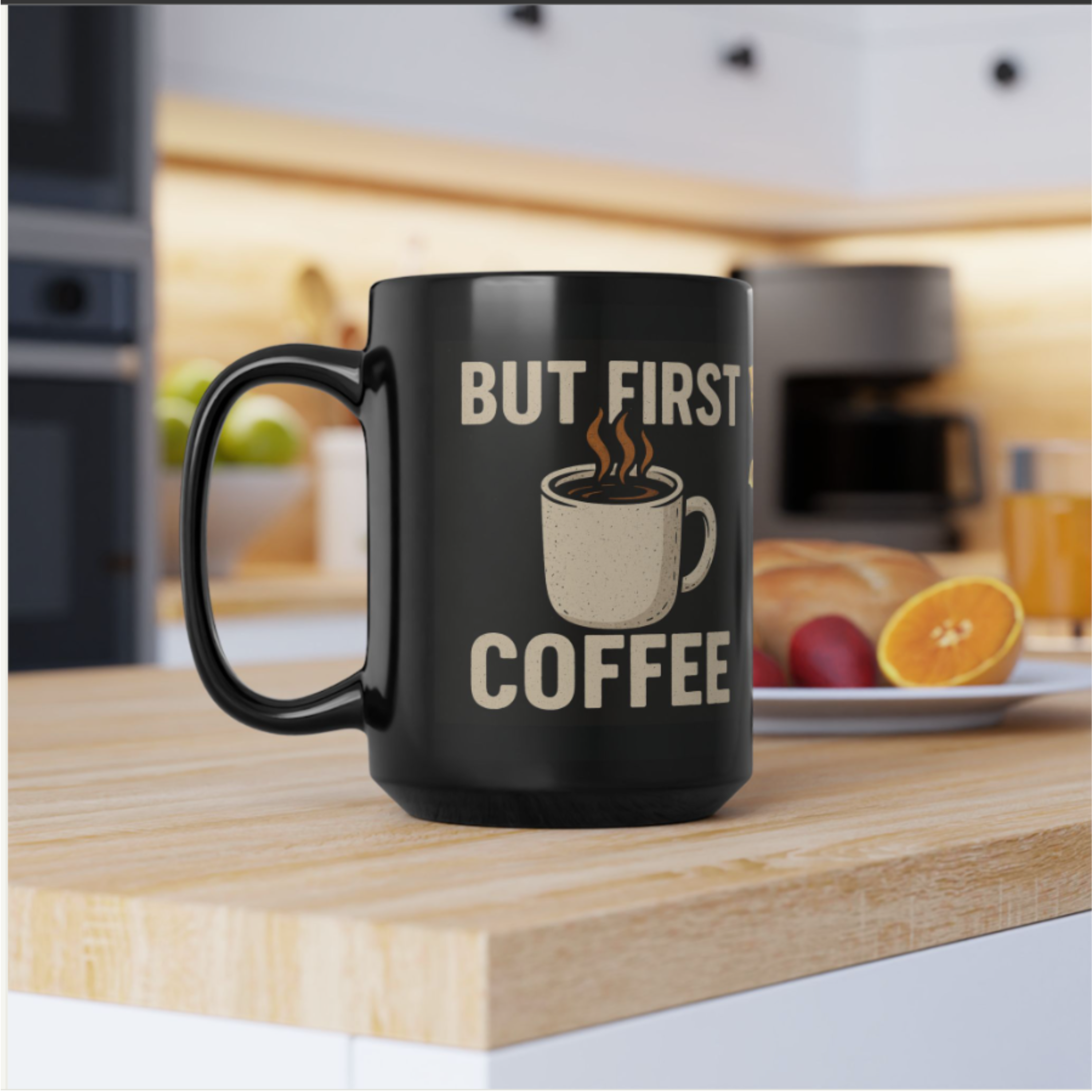 Coffee Mug - Ethiopian Coffee Lovers Black Mug, 15oz, Coffee First Gift, drink ware cup product thumbnail image Coffee Mug - Ethiopian Coffee Lovers Black Mug, 15oz, Coffee First Gift, drink ware cup product thumbnail image