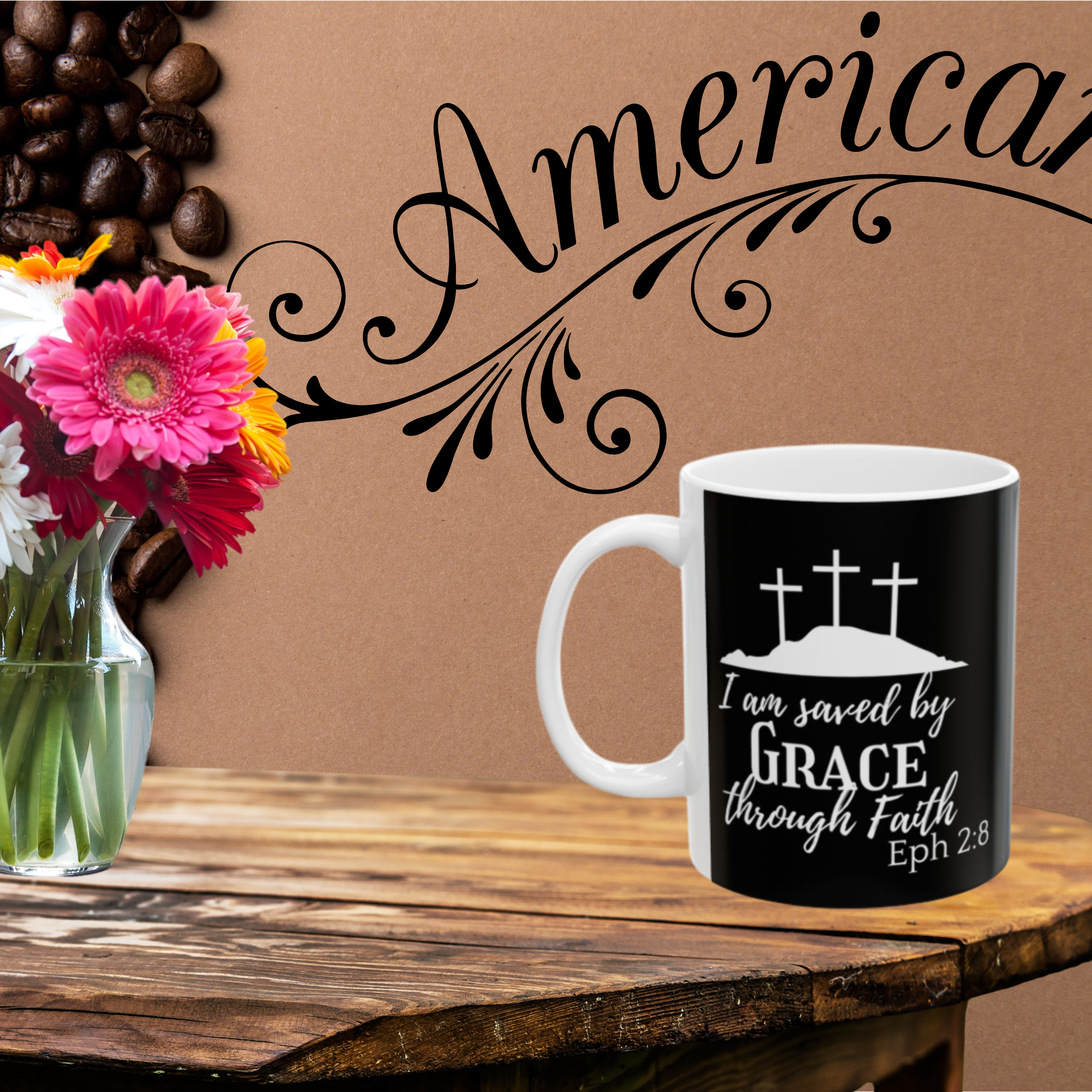 I am saved by grace mug