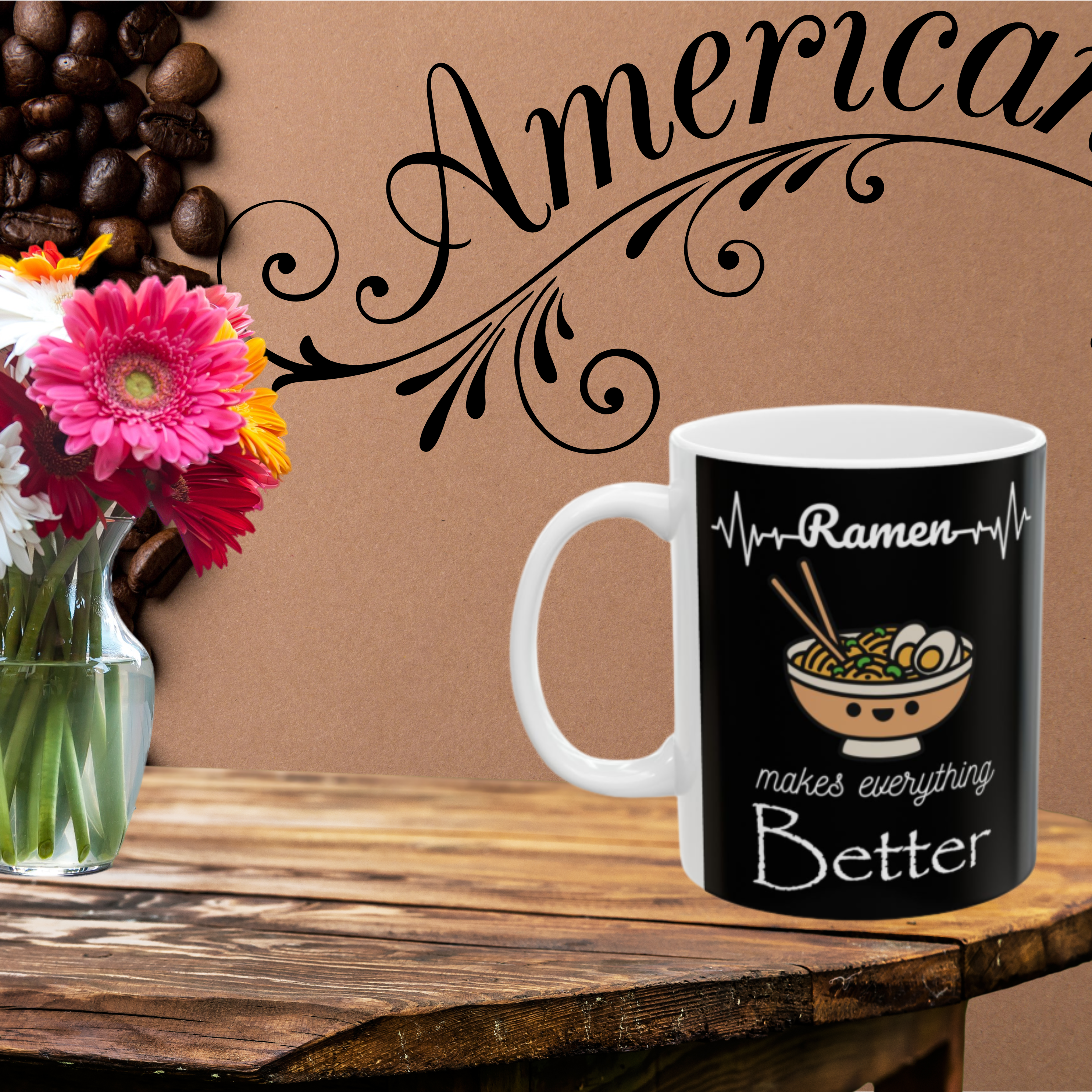 Mug - Ramen Makes Everything Better Coffee Cup (11oz, 15oz) product thumbnail image Mug - Ramen Makes Everything Better Coffee Cup (11oz, 15oz) product thumbnail image