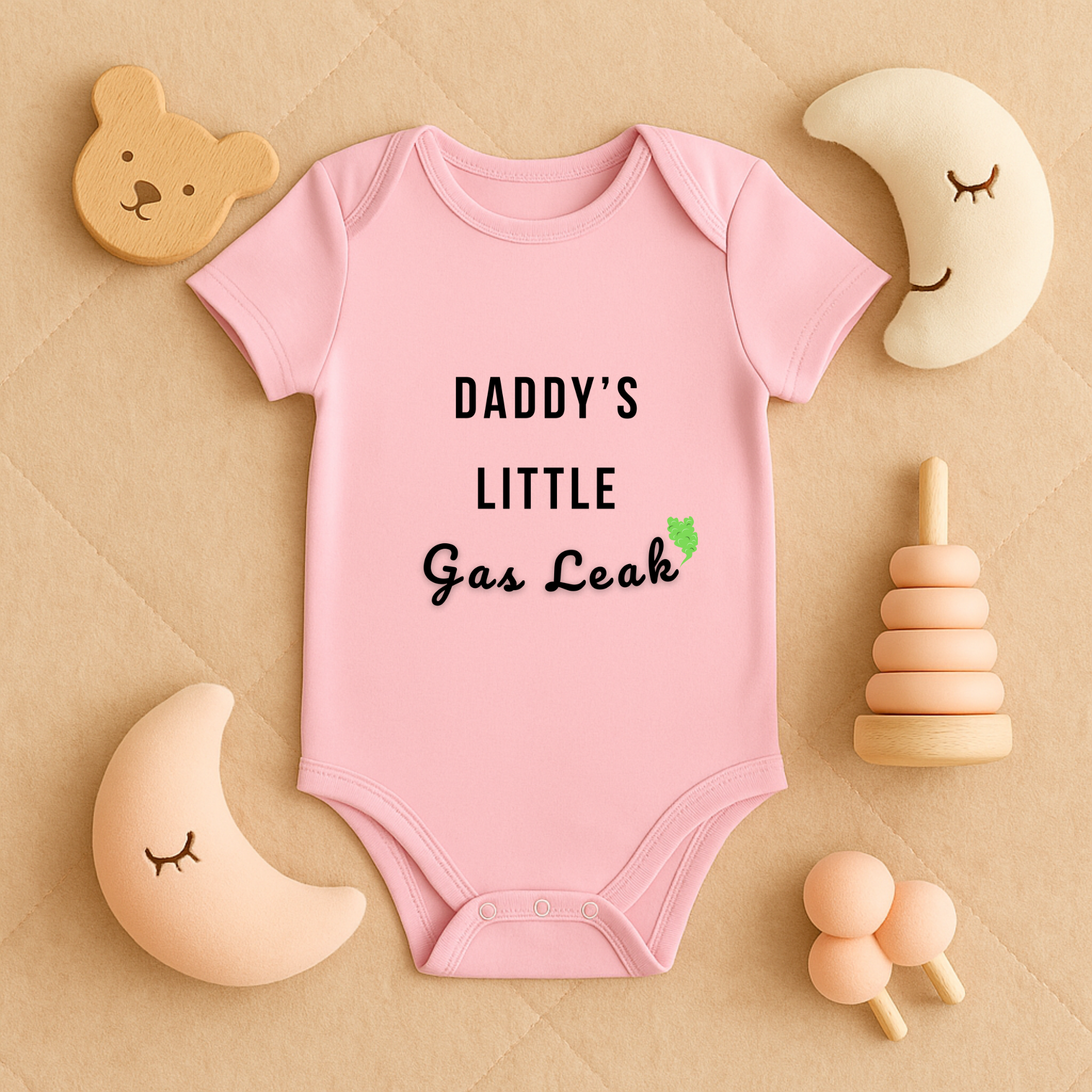 Daddy's Little Gas Leak Baby Bodysuit, Funny Infant Onesie, Baby Shower Gift, New Dad Humor, Cute Baby Outfit, Infant Apparel product thumbnail image Daddy's Little Gas Leak Baby Bodysuit, Funny Infant Onesie, Baby Shower Gift, New Dad Humor, Cute Baby Outfit, Infant Apparel product thumbnail image