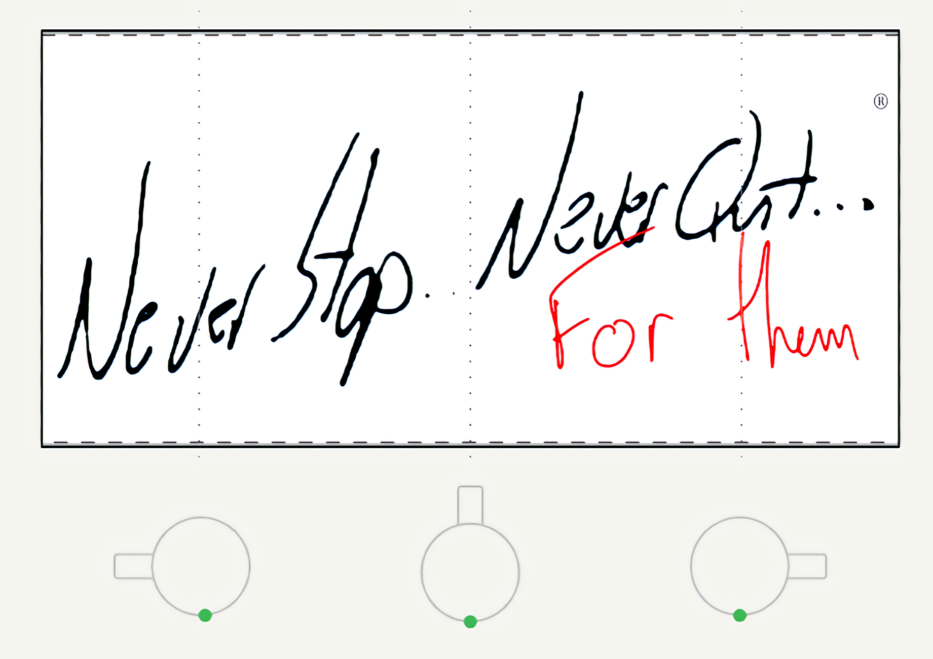 Never Stop... Never Quit... Frosted Glass Coffee Mug product thumbnail image