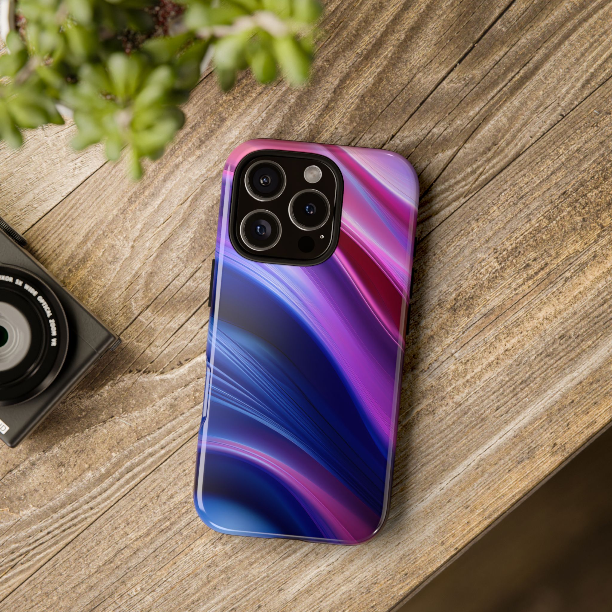 Abstract Phone Case with Wave Design, Colorful Phone Cover for Protection, Unique Phone Accessory, Gift for Tech Lovers, Stylish Cell [...] product thumbnail image