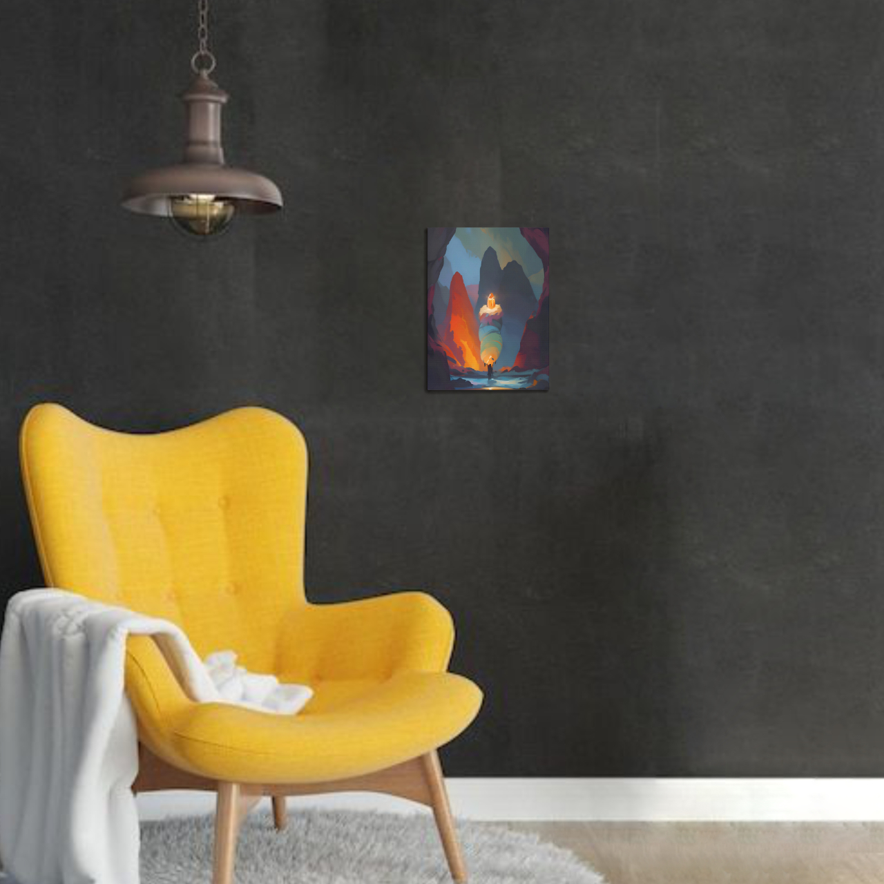 Mystical Landscape Canvas Art, Dreamy Wall Decor, Fantasy Artwork for Home, Gift for Nature Lovers, Adventurous Themed Art product thumbnail image Mystical Landscape Canvas Art, Dreamy Wall Decor, Fantasy Artwork for Home, Gift for Nature Lovers, Adventurous Themed Art product thumbnail image