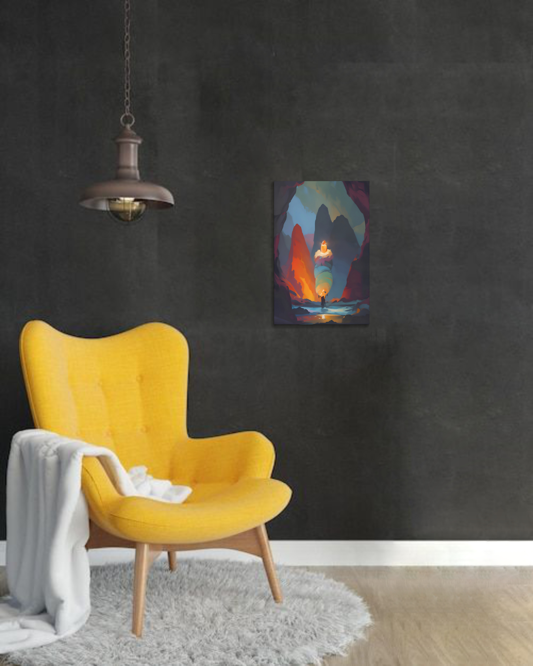 Mystical Landscape Canvas Art, Dreamy Wall Decor, Fantasy Artwork for Home, Gift for Nature Lovers, Adventurous Themed Art product thumbnail image Mystical Landscape Canvas Art, Dreamy Wall Decor, Fantasy Artwork for Home, Gift for Nature Lovers, Adventurous Themed Art product thumbnail image