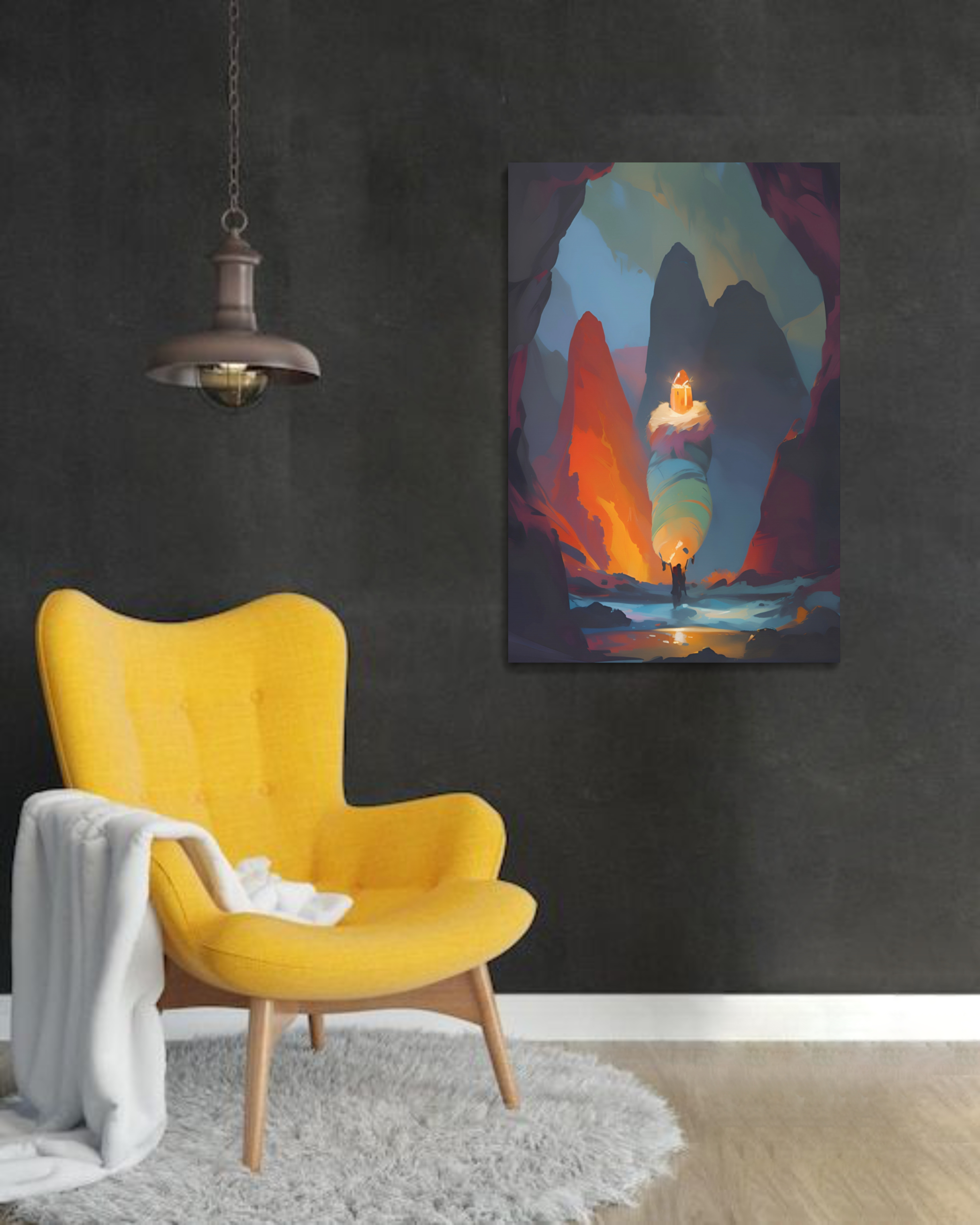 Mystical Landscape Canvas Art, Dreamy Wall Decor, Fantasy Artwork for Home, Gift for Nature Lovers, Adventurous Themed Art product thumbnail image Mystical Landscape Canvas Art, Dreamy Wall Decor, Fantasy Artwork for Home, Gift for Nature Lovers, Adventurous Themed Art product thumbnail image