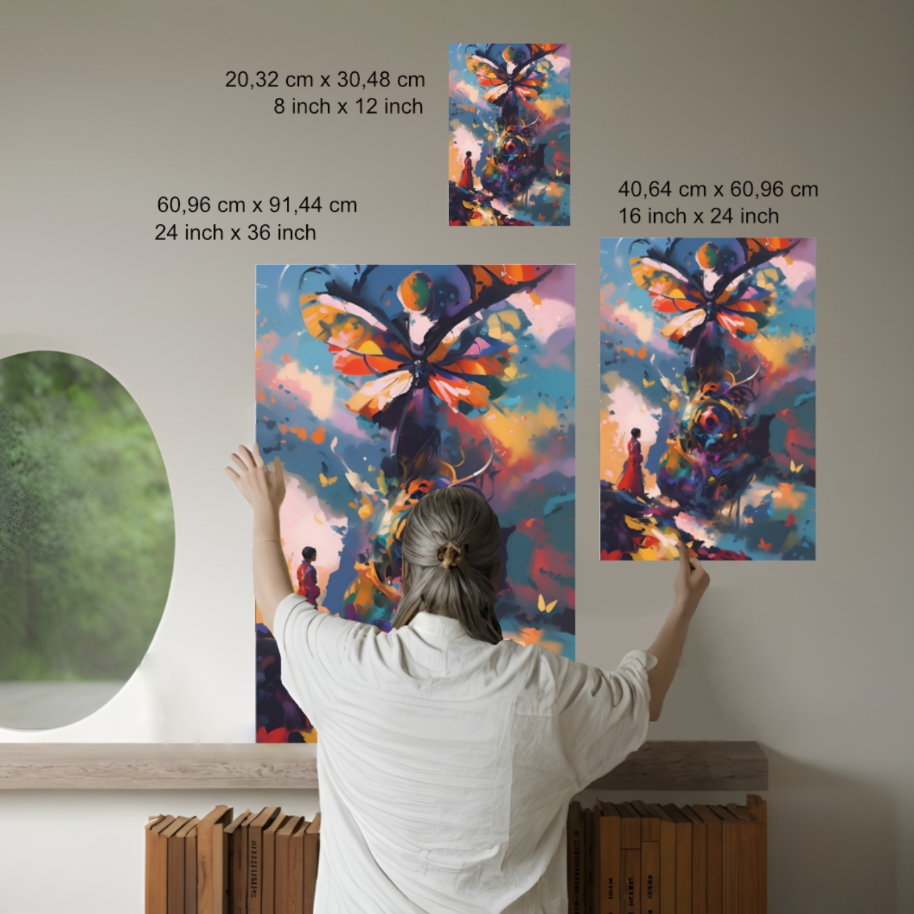 Copmletion22-Transformation Cycle. Tarot Card ''22''. Matte Vertical Posters, Illustration Print, Home, Wall Decor. Spiritual. Butterfly. product thumbnail image