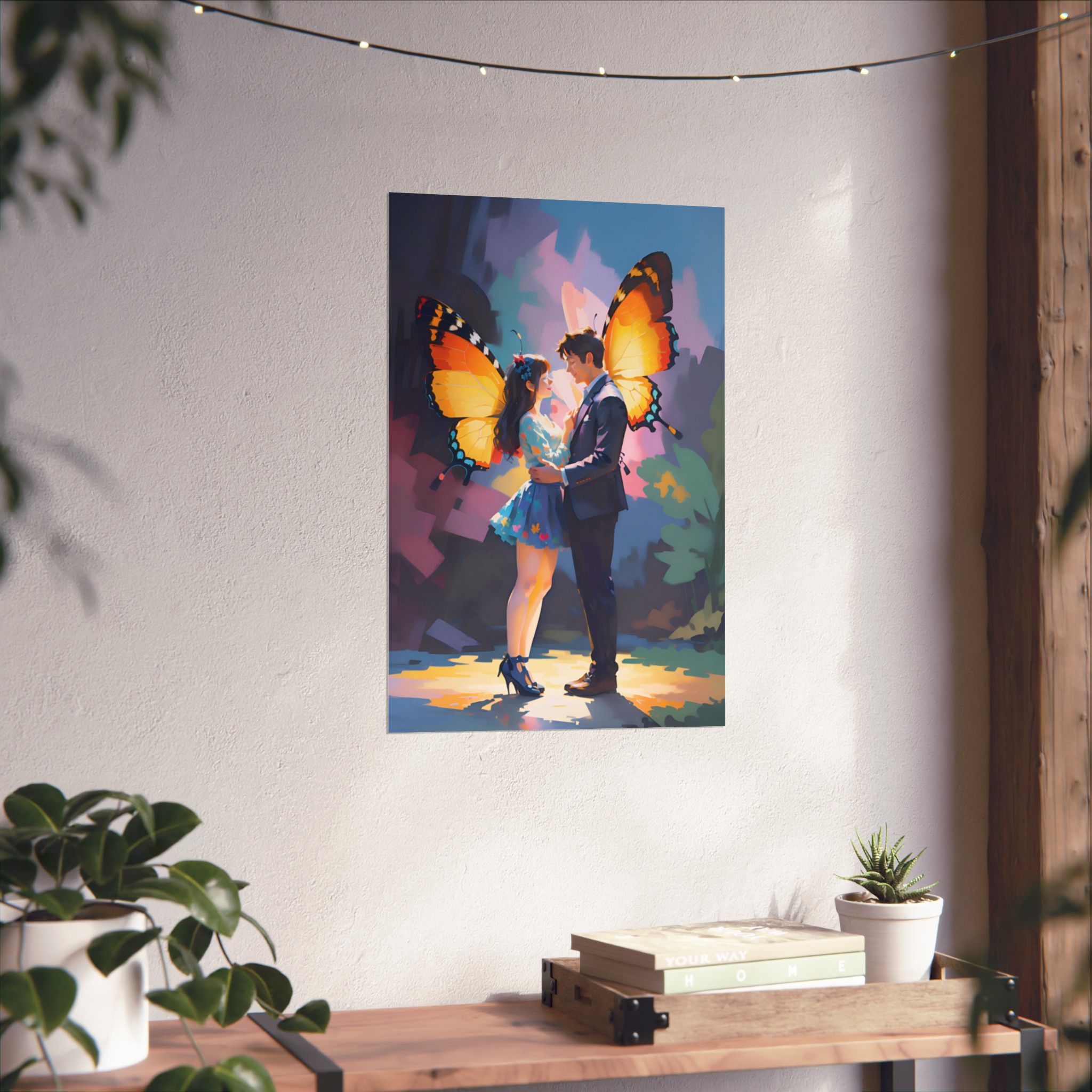 Butterflies6-Transformation Cycle-Art Print Matte Finish Vertical Poster