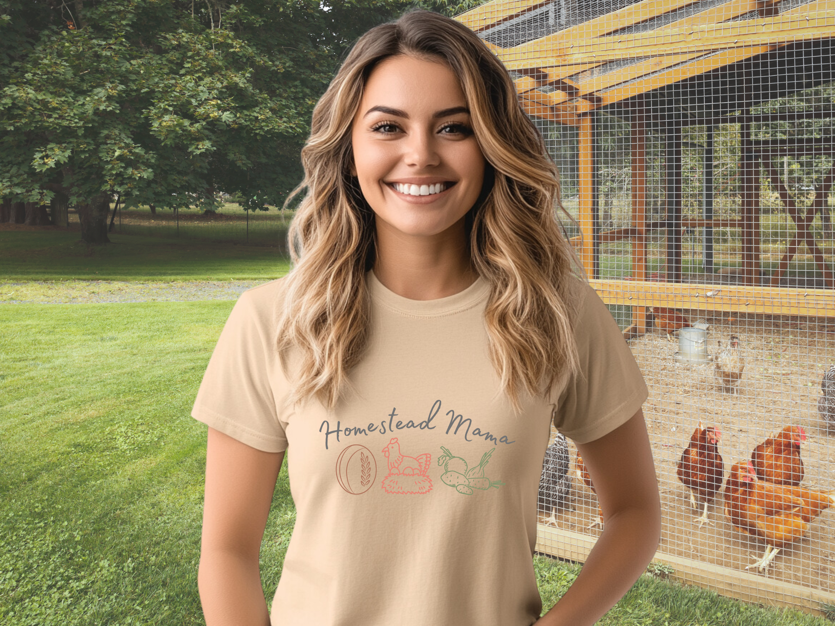 Homestead Mama Gilden Unisex Softstyle Short Sleeve T-Shirt, Homesteading Tee Shirt product thumbnail image