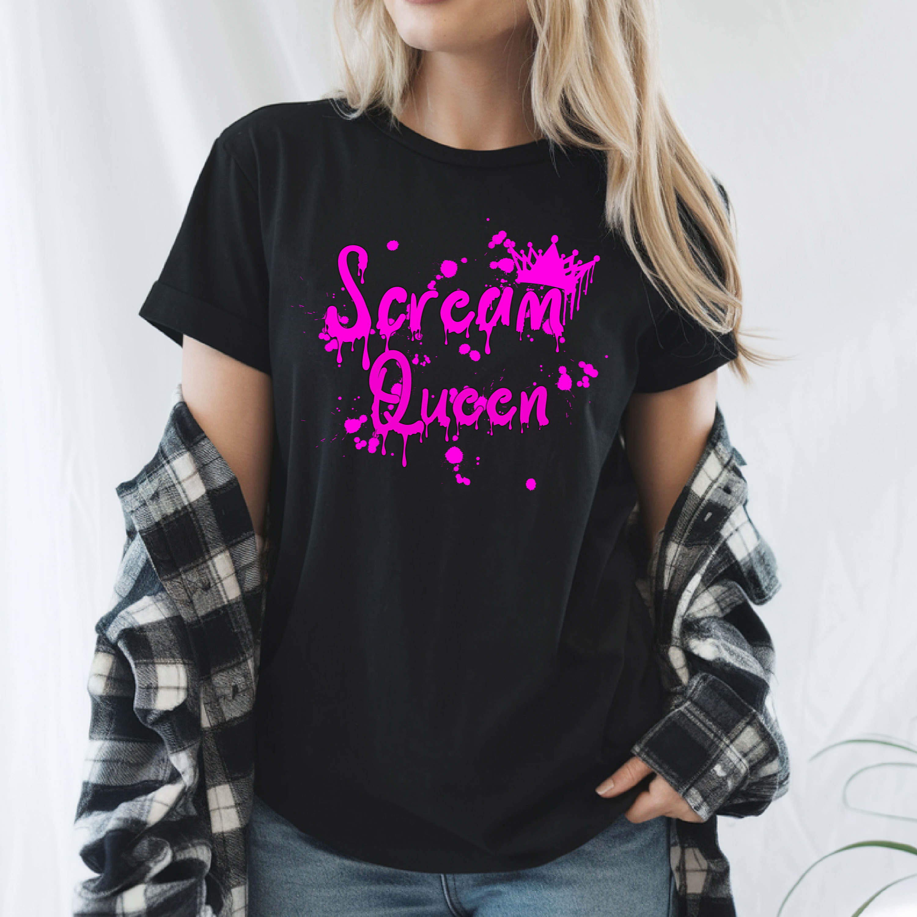 Scream Queen Shirt | Gothic Horror T-Shirt | Bookish Goth Apparel | Slasher Fan | Spooky Season Tee | Horror Book Lover Gift | BookTok Goth
