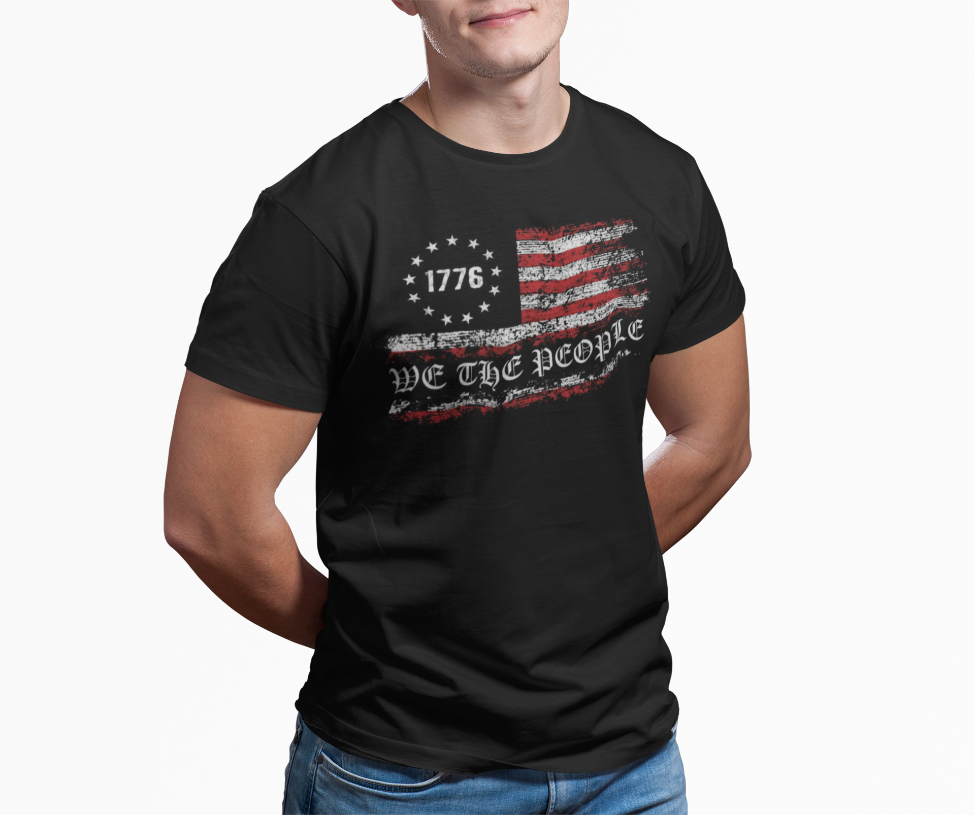 Patriotic Tee, American Independence Shirt, USA History Top, Founding Fathers Apparel, Political Graphic T-Shirt product thumbnail image