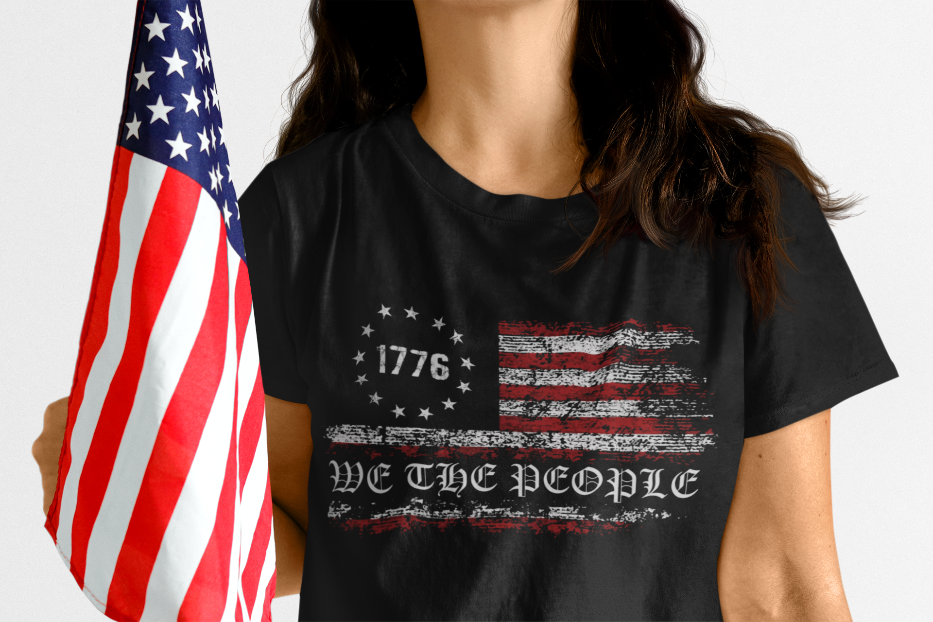 Patriotic Tee, American Independence Shirt, USA History Top, Founding Fathers Apparel, Political Graphic T-Shirt product thumbnail image
