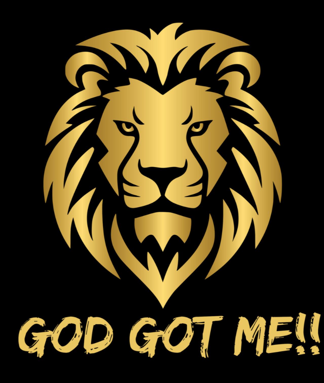 God Got Me!! Lion Unisex T-Shirt, Faith Shirt, Inspirational Apparel, Gift for Believers, Religious Merchandise product thumbnail image