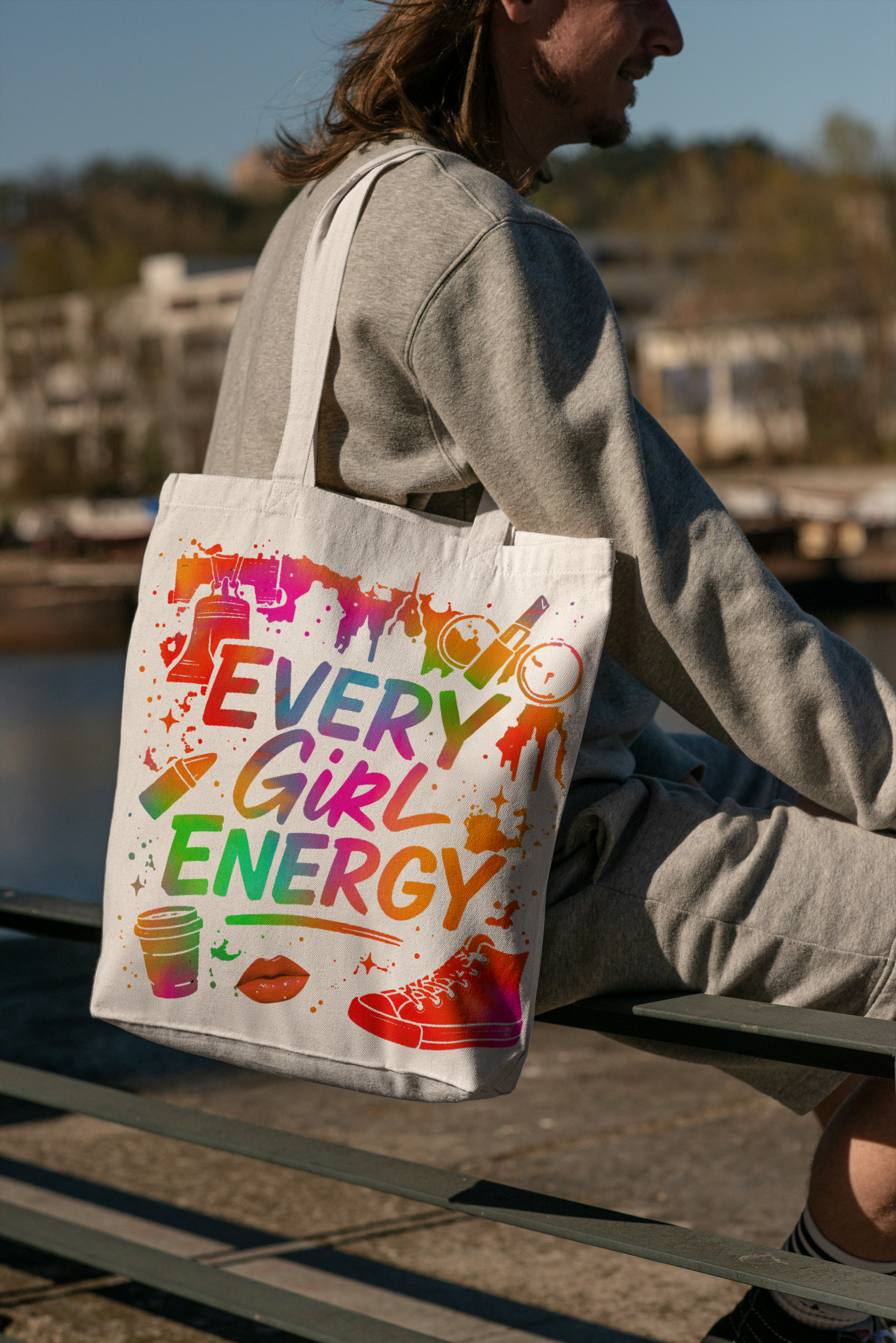 Every Girl Magic Tote with Philly Girl Energy - Multi 2 | Stylish, Versatile, Eco-Friendly, Perfect for Women, Gifts, the beach or Special Occasions product thumbnail image Every Girl Magic Tote with Philly Girl Energy - Multi 2 | Stylish, Versatile, Eco-Friendly, Perfect for Women, Gifts, the beach or Special Occasions product thumbnail image