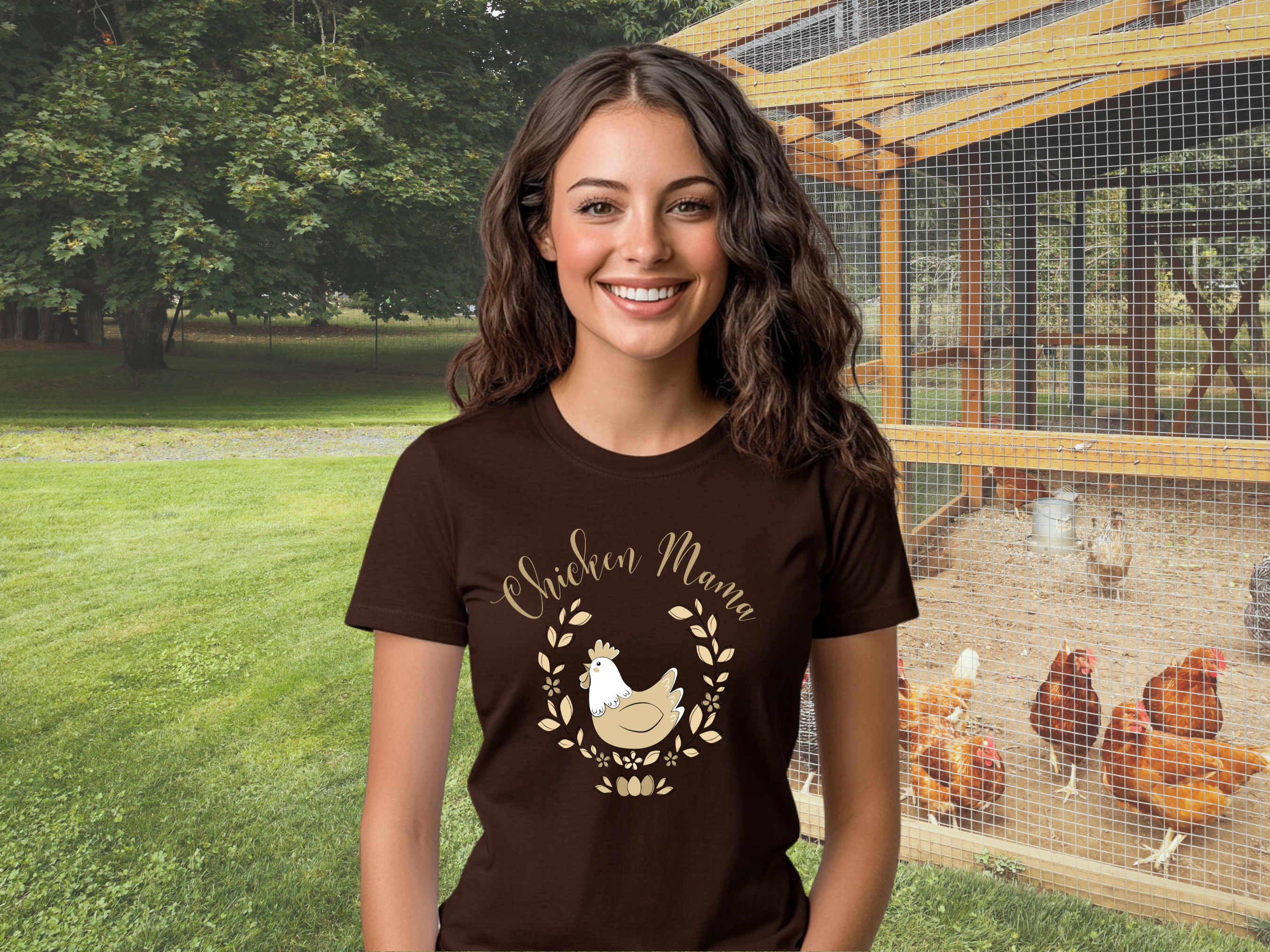 Chicken Mama Gilden Unisex Softstyle Short Sleeve T-Shirt, Homesteading Tee Shirt