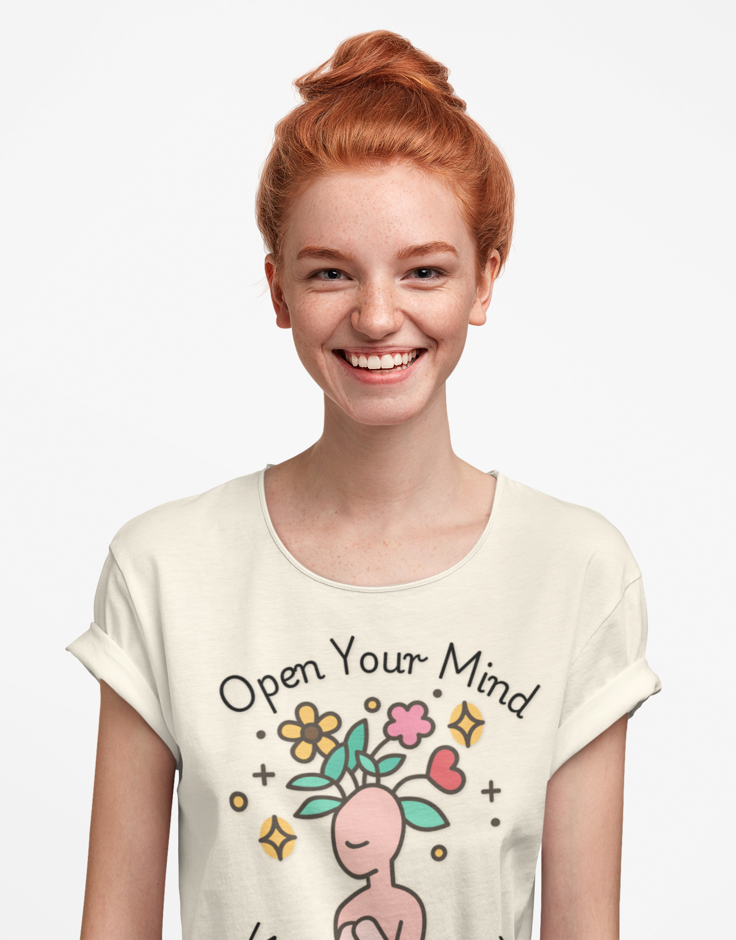 Open Your Mind T-Shirt | Cute Graphic Tee, Inspirational product thumbnail image Open Your Mind T-Shirt | Cute Graphic Tee, Inspirational product thumbnail image