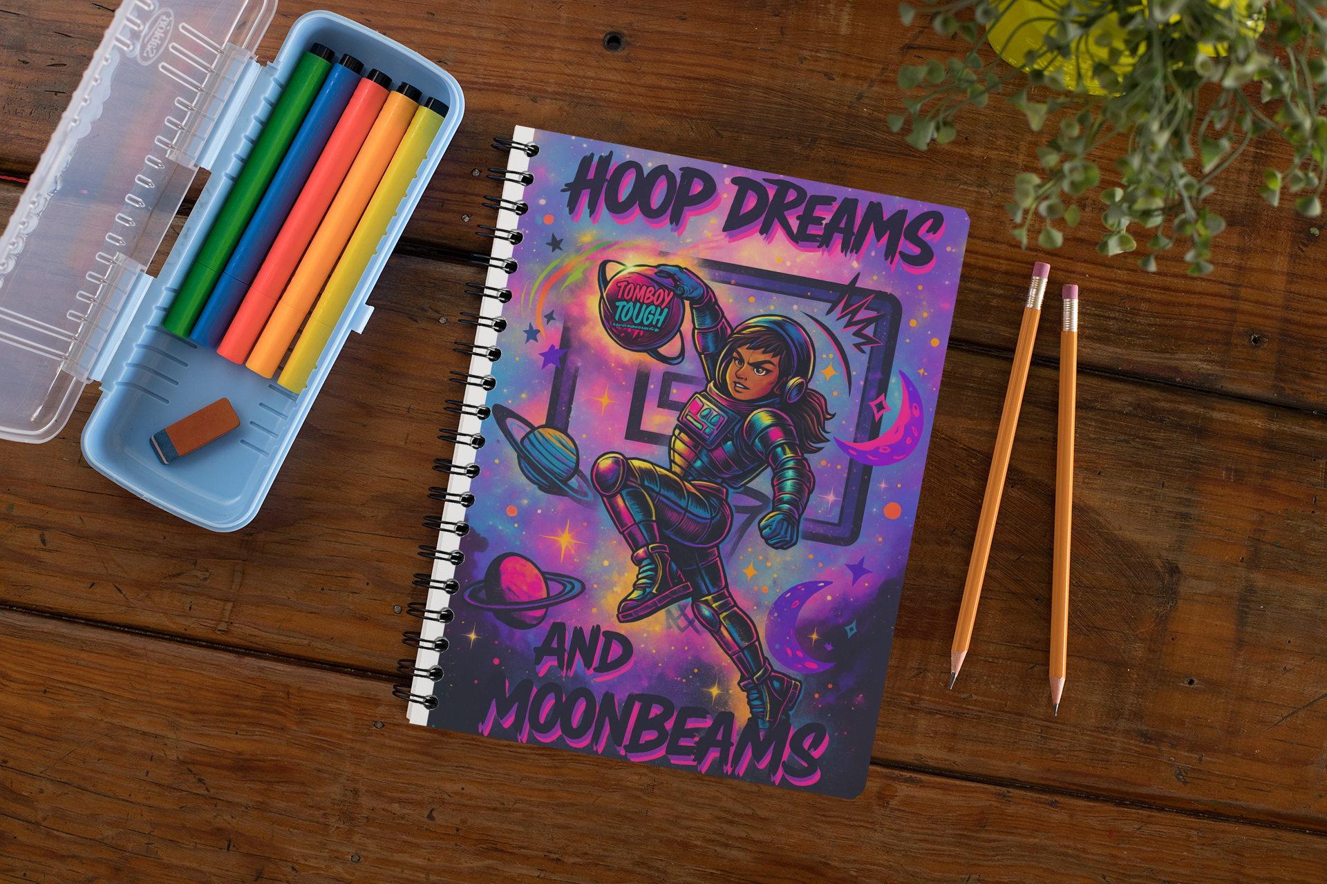 Cosmic Basketball Spiral Notebook - Perfect for Dreamers, Students, Hoopers, Gift for Sports Lovers, Journals, School Supplies product thumbnail image Cosmic Basketball Spiral Notebook - Perfect for Dreamers, Students, Hoopers, Gift for Sports Lovers, Journals, School Supplies product thumbnail image