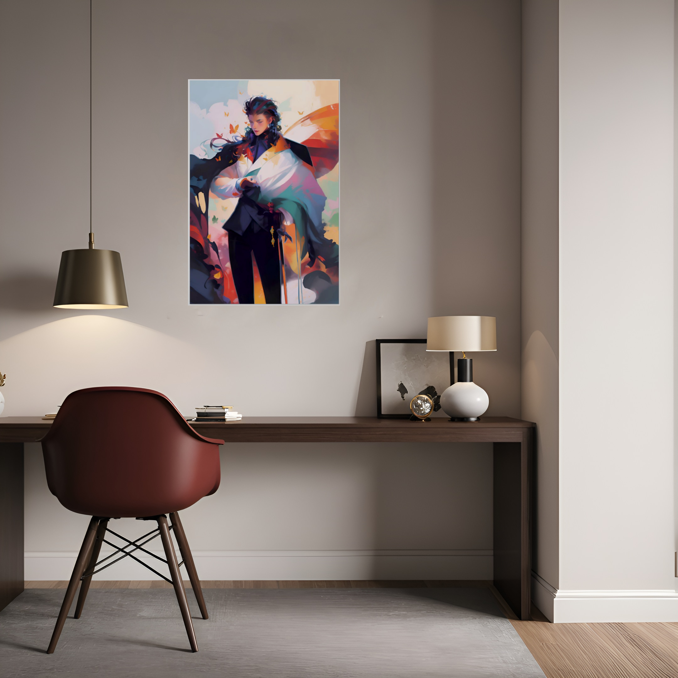 Butterfly Men-Transformation CycleTarot Matte Vertical Posters, Illustration for Space, Enhance Energy, Wall Print, Home Decor.