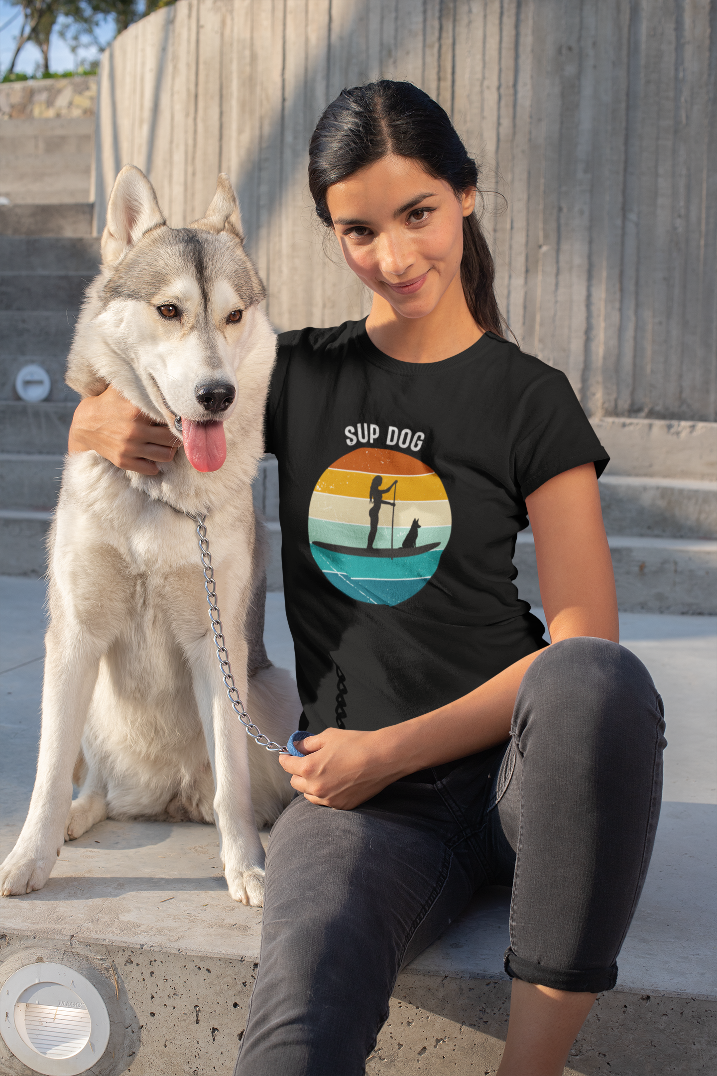 Unisex SUP Dog Tee - Fun Paddleboarding Shirt for Pet Lovers, Beach Day Outfit, Gift for Dog Owners, Summer Wear, Pet Enthusiast Apparel product thumbnail image Unisex SUP Dog Tee - Fun Paddleboarding Shirt for Pet Lovers, Beach Day Outfit, Gift for Dog Owners, Summer Wear, Pet Enthusiast Apparel product thumbnail image