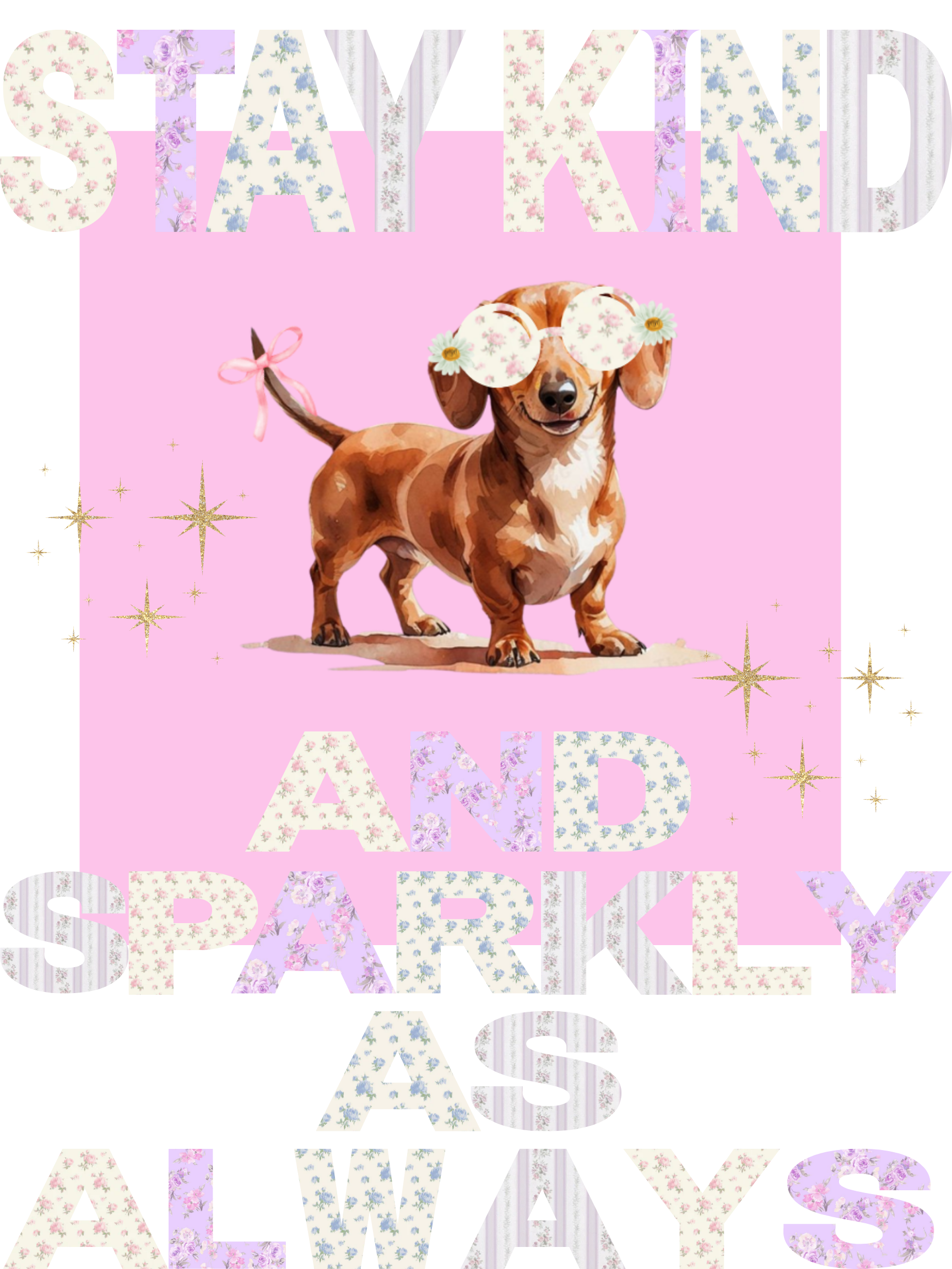 Stay Kind Daisy Dachshund T-Shirt product thumbnail image