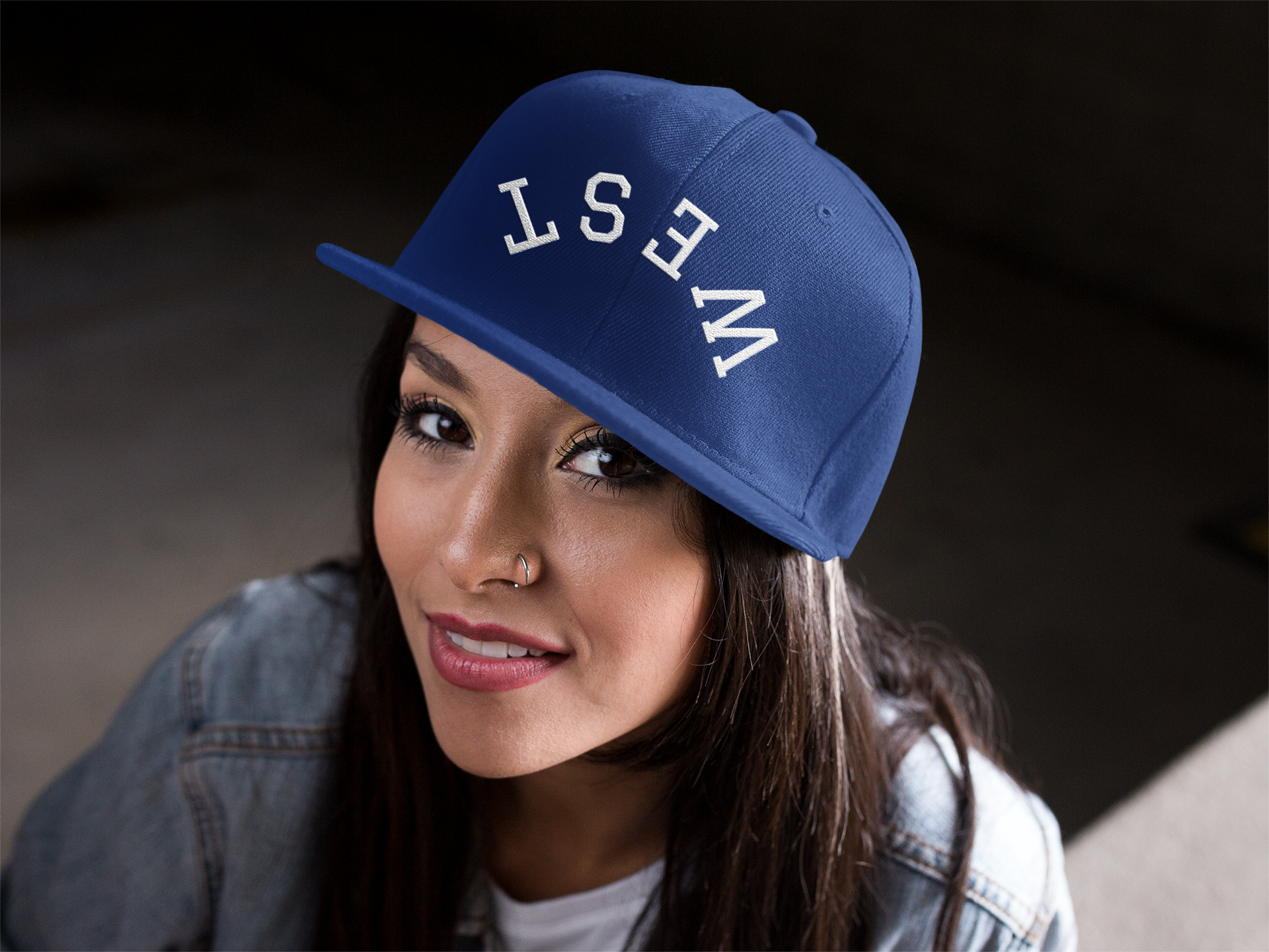 Snapback Hat - Plano West Flat Bill Hat Upside Down West Style product thumbnail image Snapback Hat - Plano West Flat Bill Hat Upside Down West Style product thumbnail image