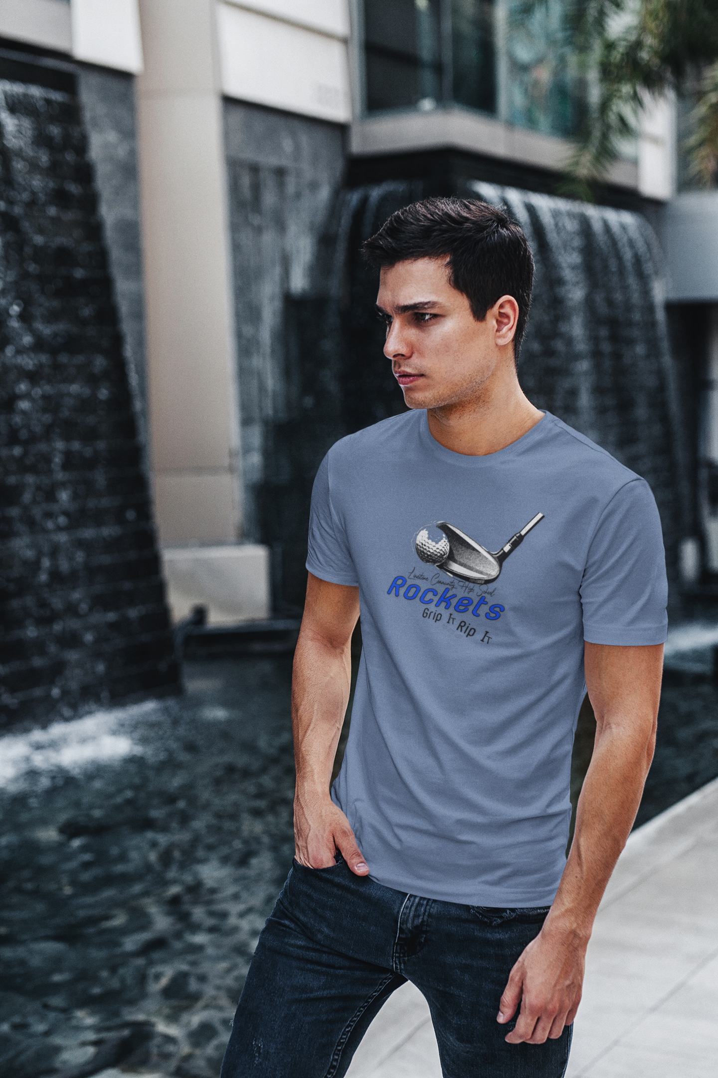 Garment-Dyed T-shirt - Limestone Rockets Golf product thumbnail image Garment-Dyed T-shirt - Limestone Rockets Golf product thumbnail image