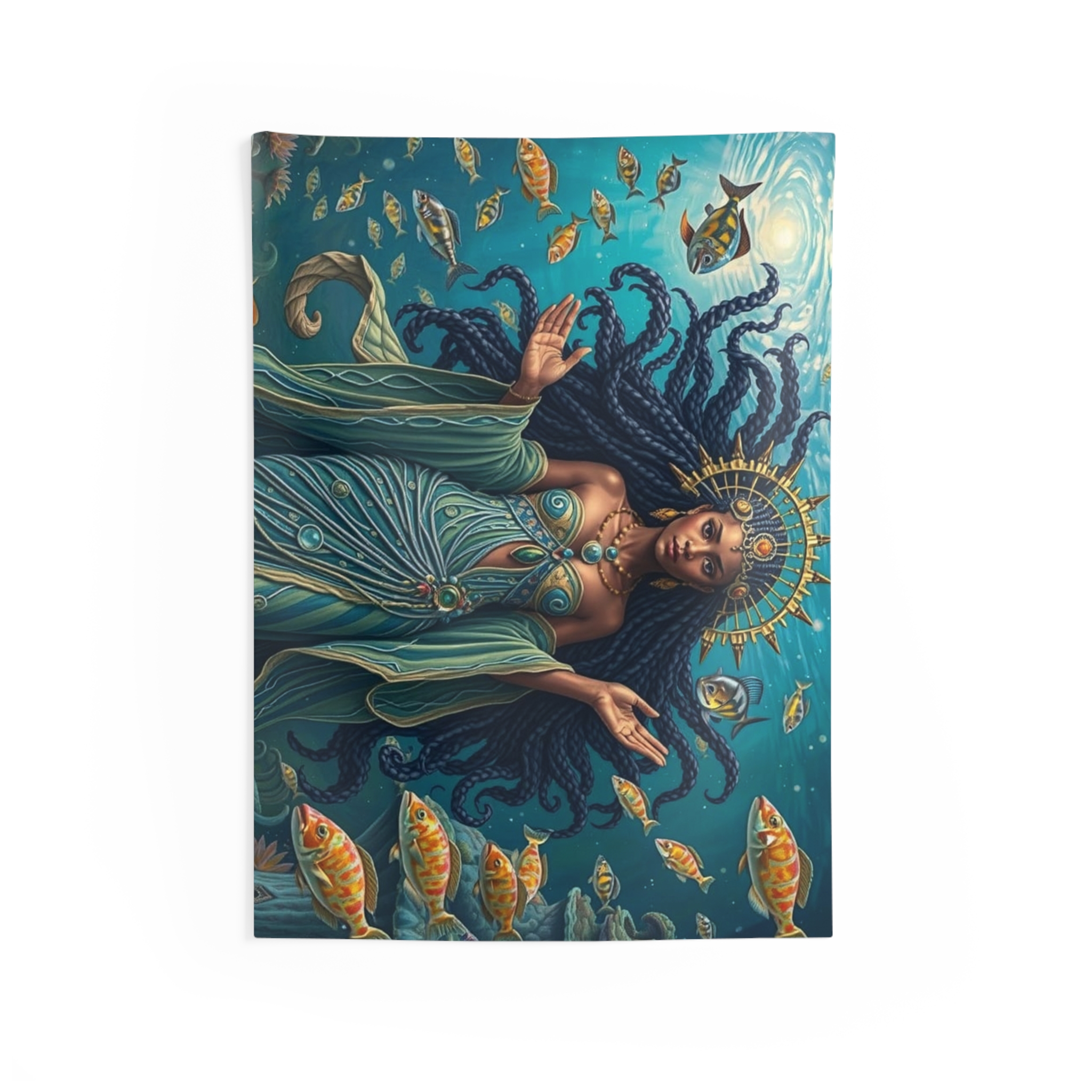 Wall Tapestries - Handmade Design, Yemoja in all her glory product thumbnail image