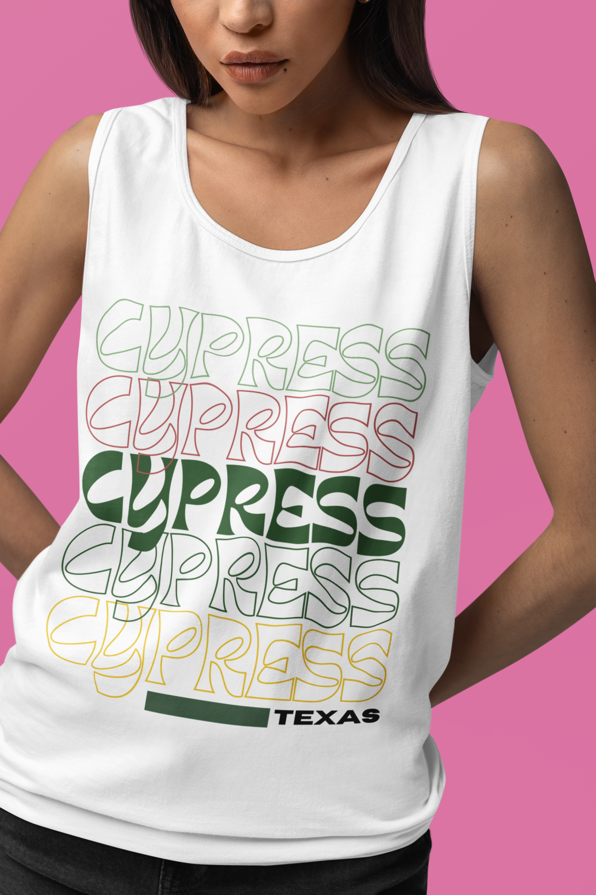 Cypress Texas Tank Top Multicolor, Casual Summer Wear, Travel Souvenir, Outdoor Activities, Beach Day Essential Cypress Texas Tank Top Multicolor, Casual Summer Wear, Travel Souvenir, Outdoor Activities, Beach Day Essential