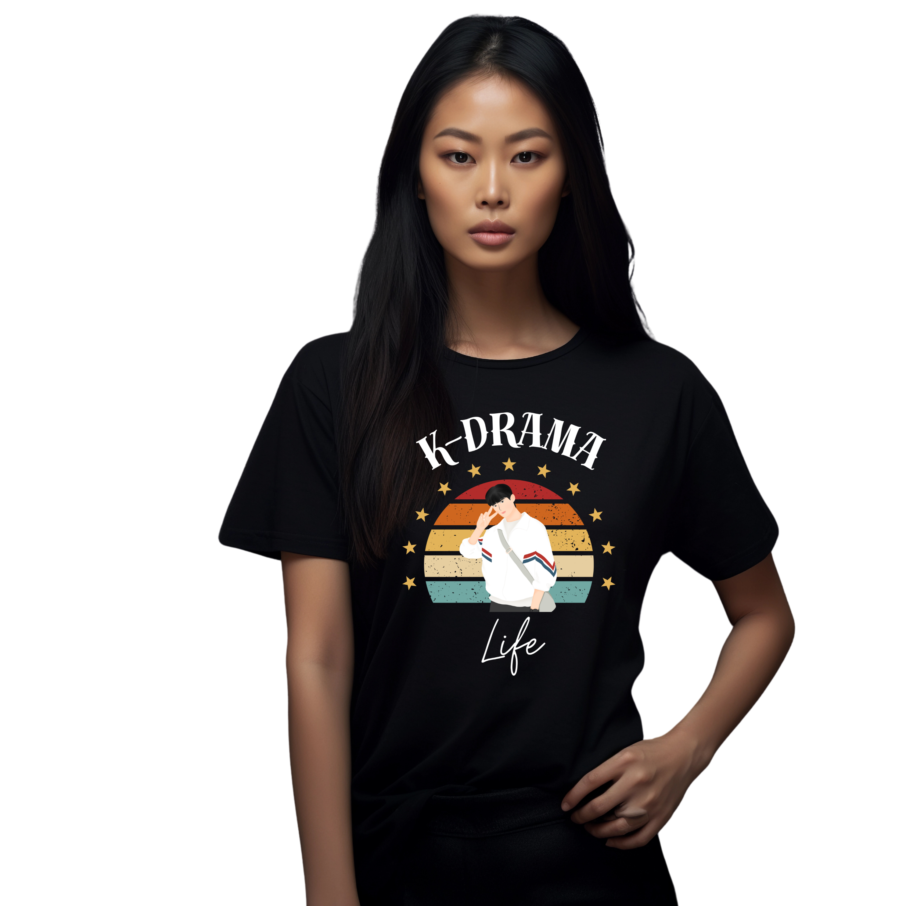 K-Drama Life T-Shirt, Perfect for Fans, Casual Wear, Gift for Her, TV Show Lovers, Cozy Everyday Top product thumbnail image