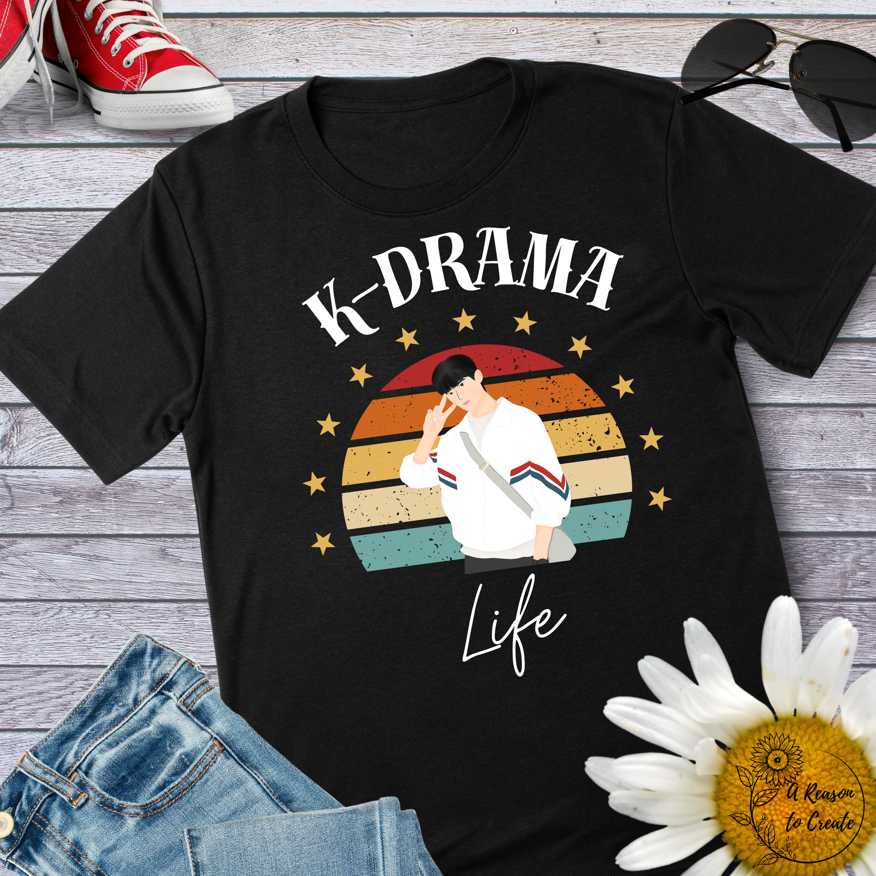K-Drama Life T-Shirt, Perfect for Fans, Casual Wear, Gift for Her, TV Show Lovers, Cozy Everyday Top