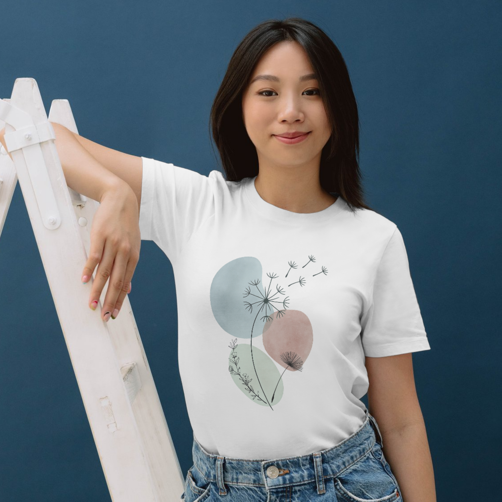 Floral Abstract Unisex T Shirt Casual Wear Gift for Her Everyday Style Spring Fashion Eco Friendly Gift product thumbnail image Floral Abstract Unisex T Shirt Casual Wear Gift for Her Everyday Style Spring Fashion Eco Friendly Gift product thumbnail image