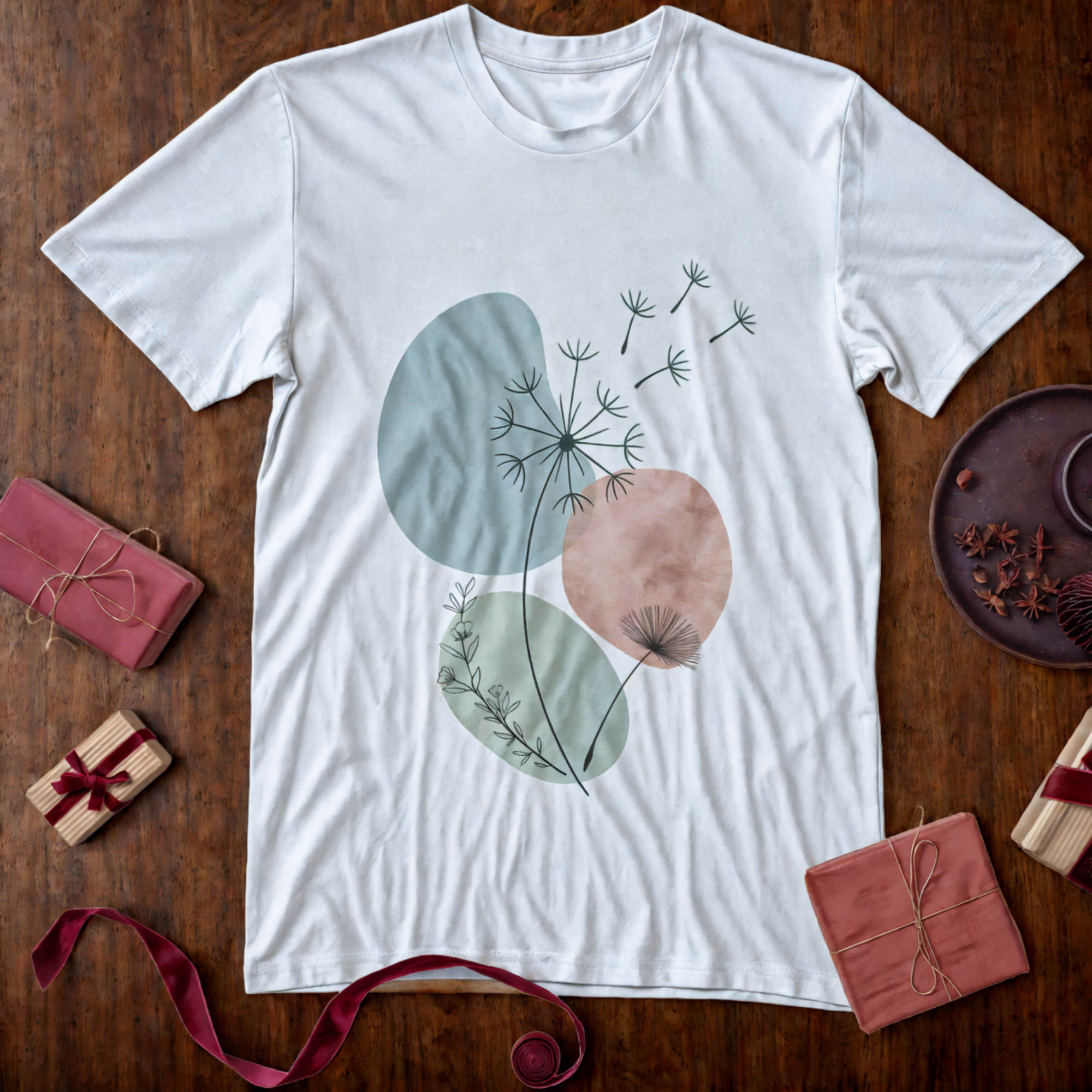 Floral Abstract Unisex T Shirt Casual Wear Gift for Her Everyday Style Spring Fashion Eco Friendly Gift product thumbnail image Floral Abstract Unisex T Shirt Casual Wear Gift for Her Everyday Style Spring Fashion Eco Friendly Gift product thumbnail image