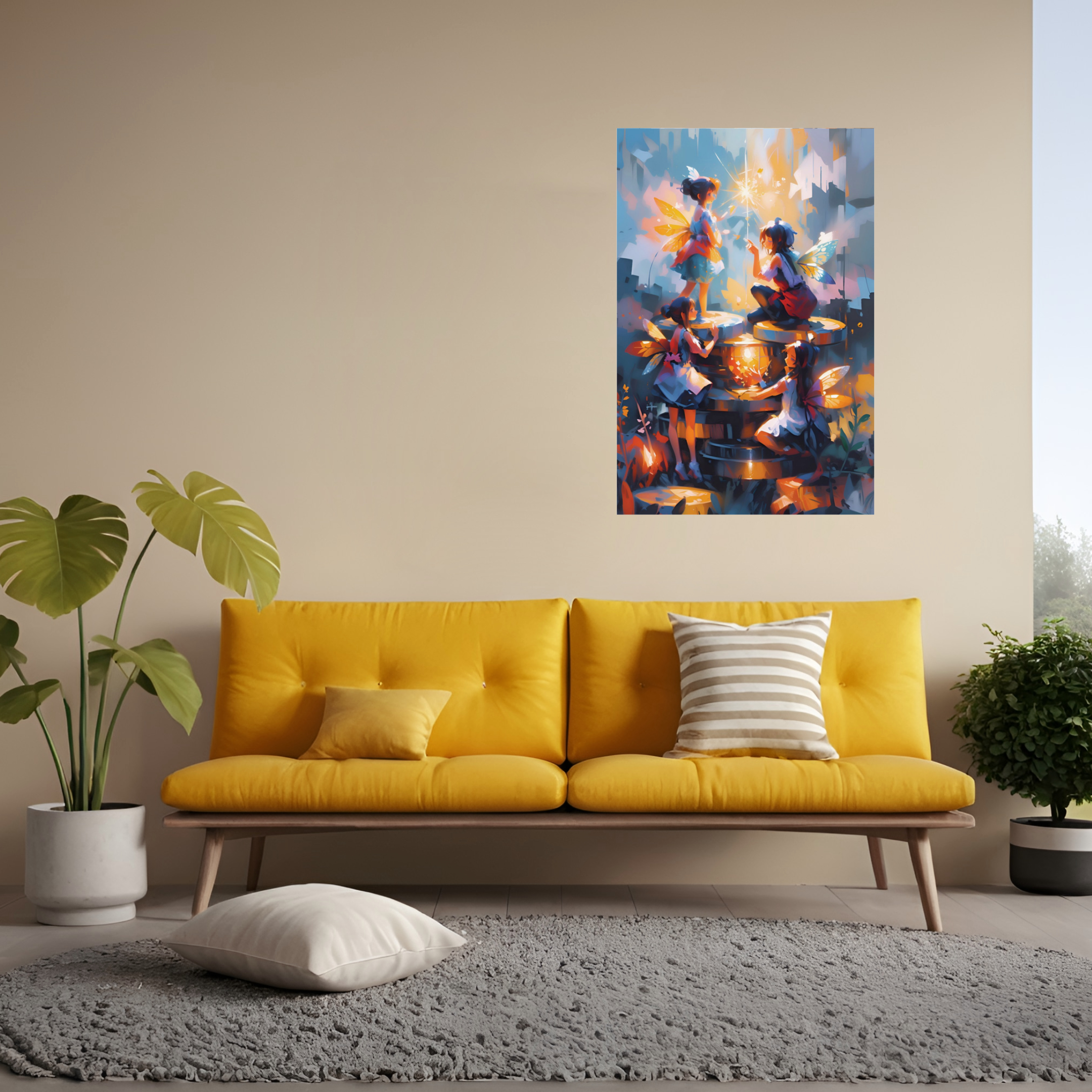 Tarot Money Art Poster Prosperity Wall Decor Manifestation Print Spiritual Office Art Gold Coin Design Print Ten of Pentacles Bee Print