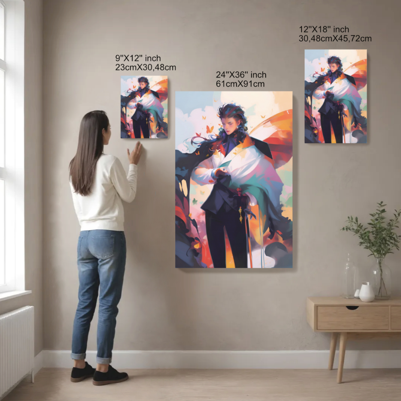 Canvas Print, Butterfly Tarot Energy Wall Art, Matte Home Decor, Power Canvas Illustration, Emperor Card Manifestation Art Decor Canvas Art product thumbnail image Canvas Print, Butterfly Tarot Energy Wall Art, Matte Home Decor, Power Canvas Illustration, Emperor Card Manifestation Art Decor Canvas Art product thumbnail image