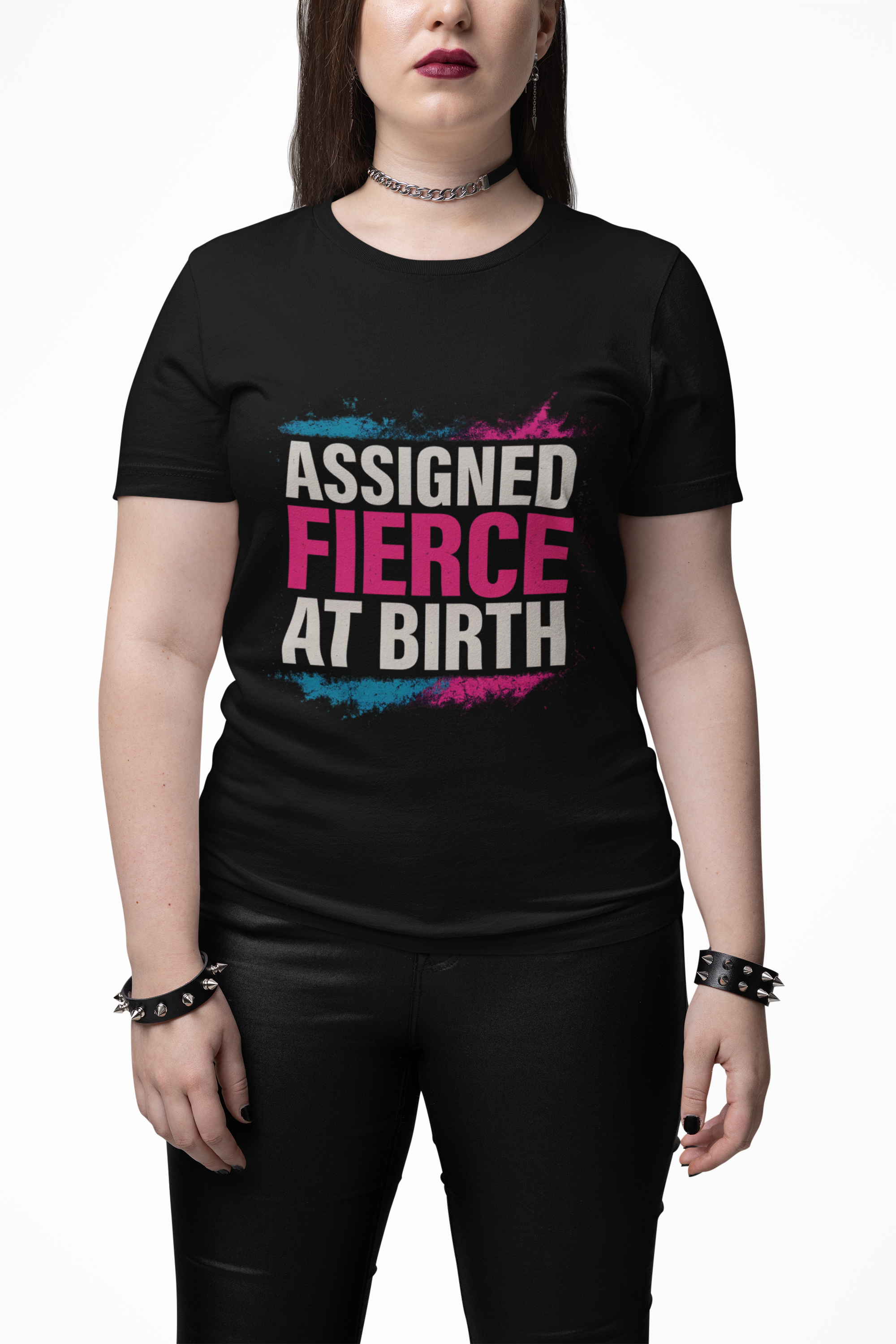 Assigned Fierce at Birth Grafitti Style Tee – Because the Doctor Called It product thumbnail image Assigned Fierce at Birth Grafitti Style Tee – Because the Doctor Called It product thumbnail image