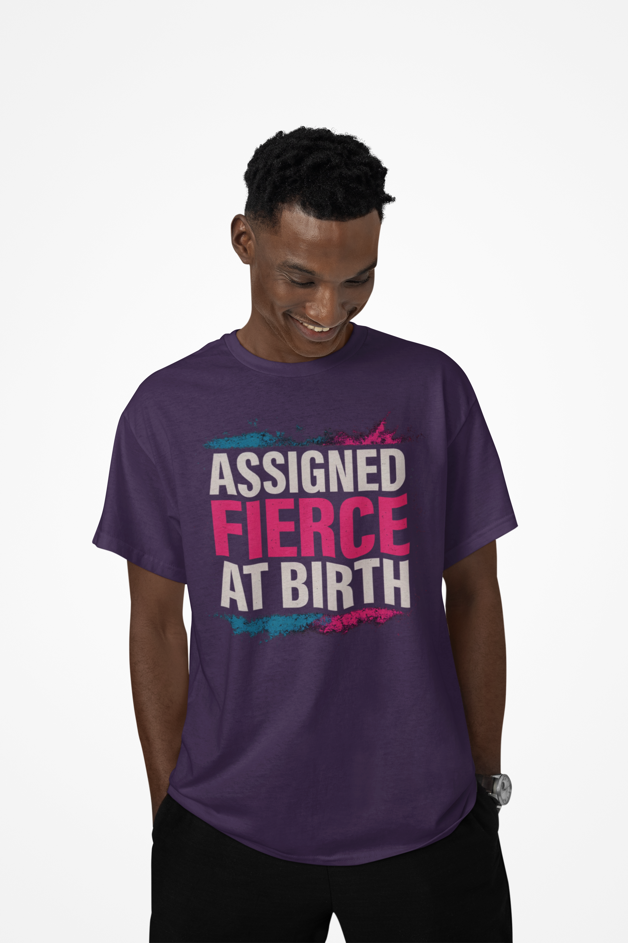 Assigned Fierce at Birth Grafitti Style Tee – Because the Doctor Called It product thumbnail image Assigned Fierce at Birth Grafitti Style Tee – Because the Doctor Called It product thumbnail image