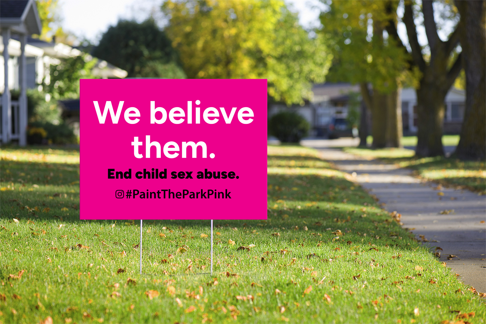 Yard Signs - Support Victims of Abuse in Severna Park, Maryland - Paint the Park Pink product thumbnail image Yard Signs - Support Victims of Abuse in Severna Park, Maryland - Paint the Park Pink product thumbnail image