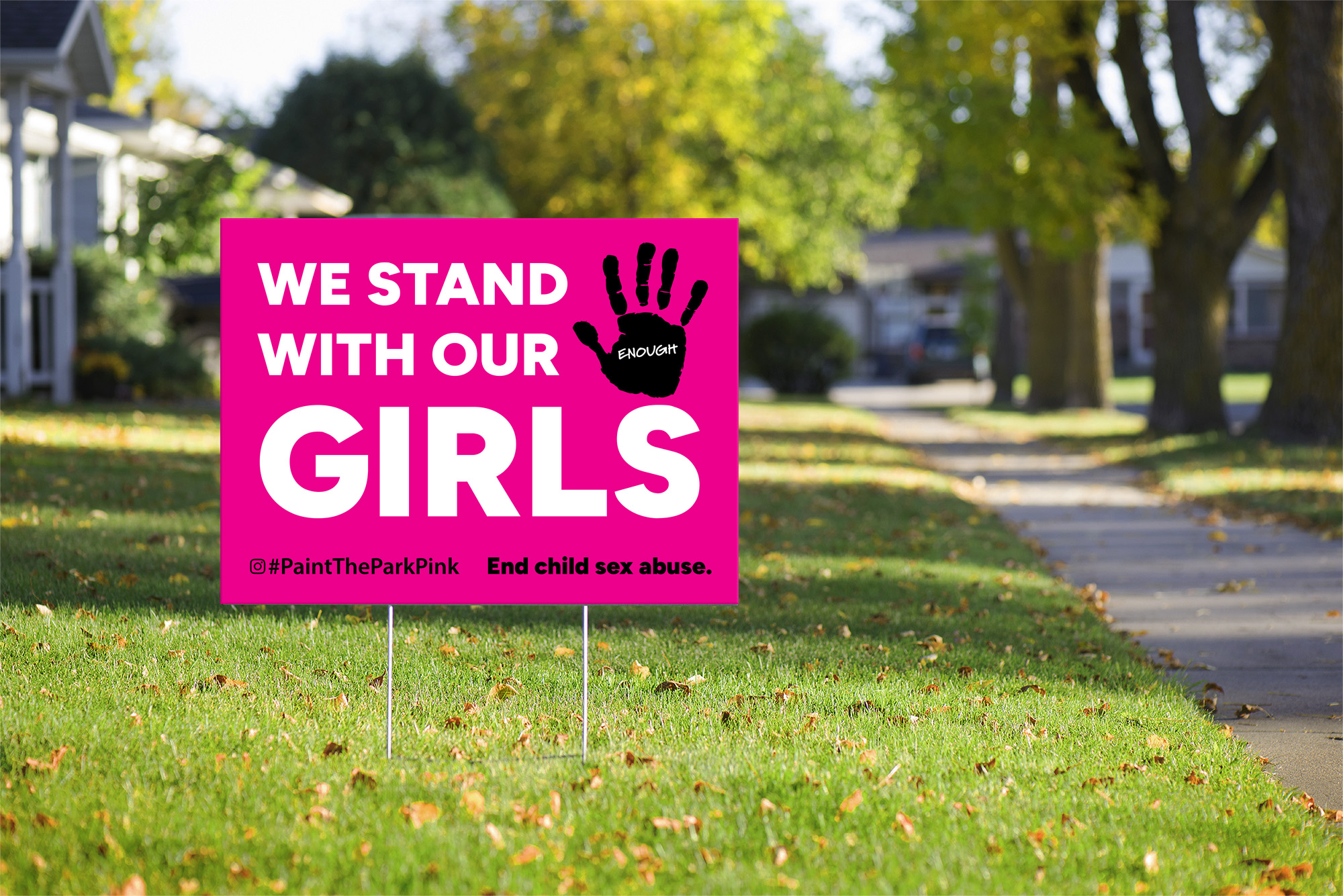 Yard Signs - Support Victims of Abuse in Severna Park, Maryland - Paint the Park Pink product thumbnail image Yard Signs - Support Victims of Abuse in Severna Park, Maryland - Paint the Park Pink product thumbnail image