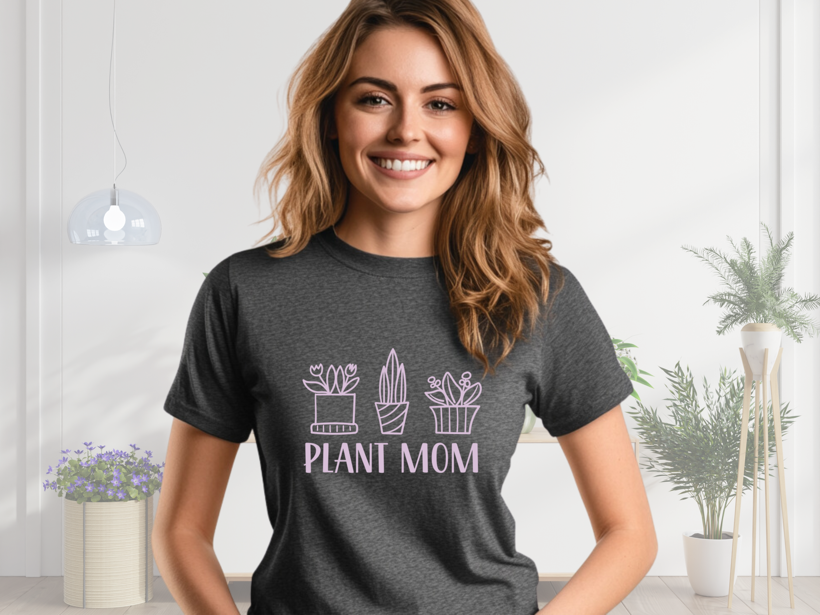 Plant Mom Gilden Unisex Softstyle Short Sleeve T-Shirt, Tee Shirt for Plant Lovers